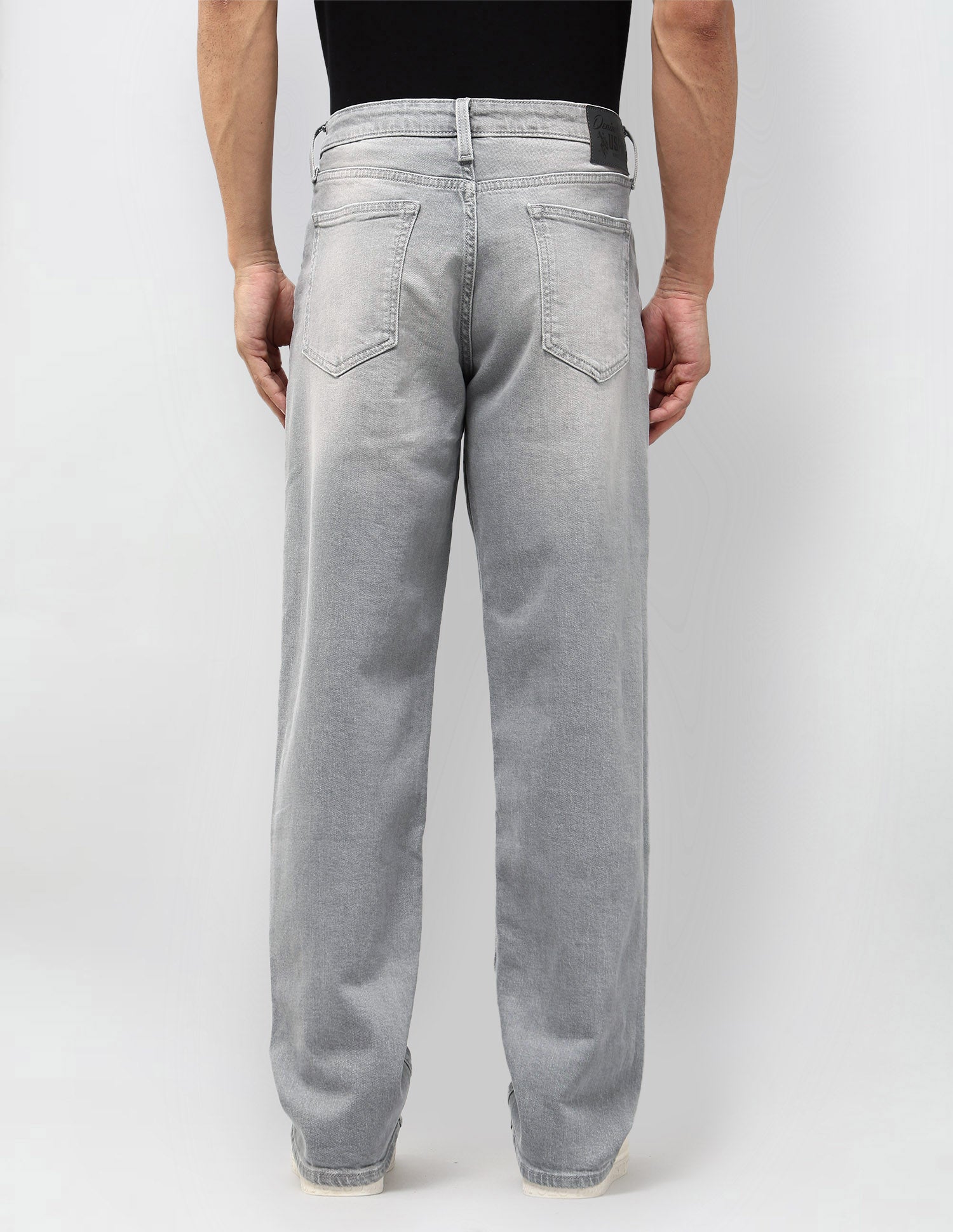 Shawn Relaxed Fit Black Jeans Mid Grey - U.S. POLO ASSN. | Large