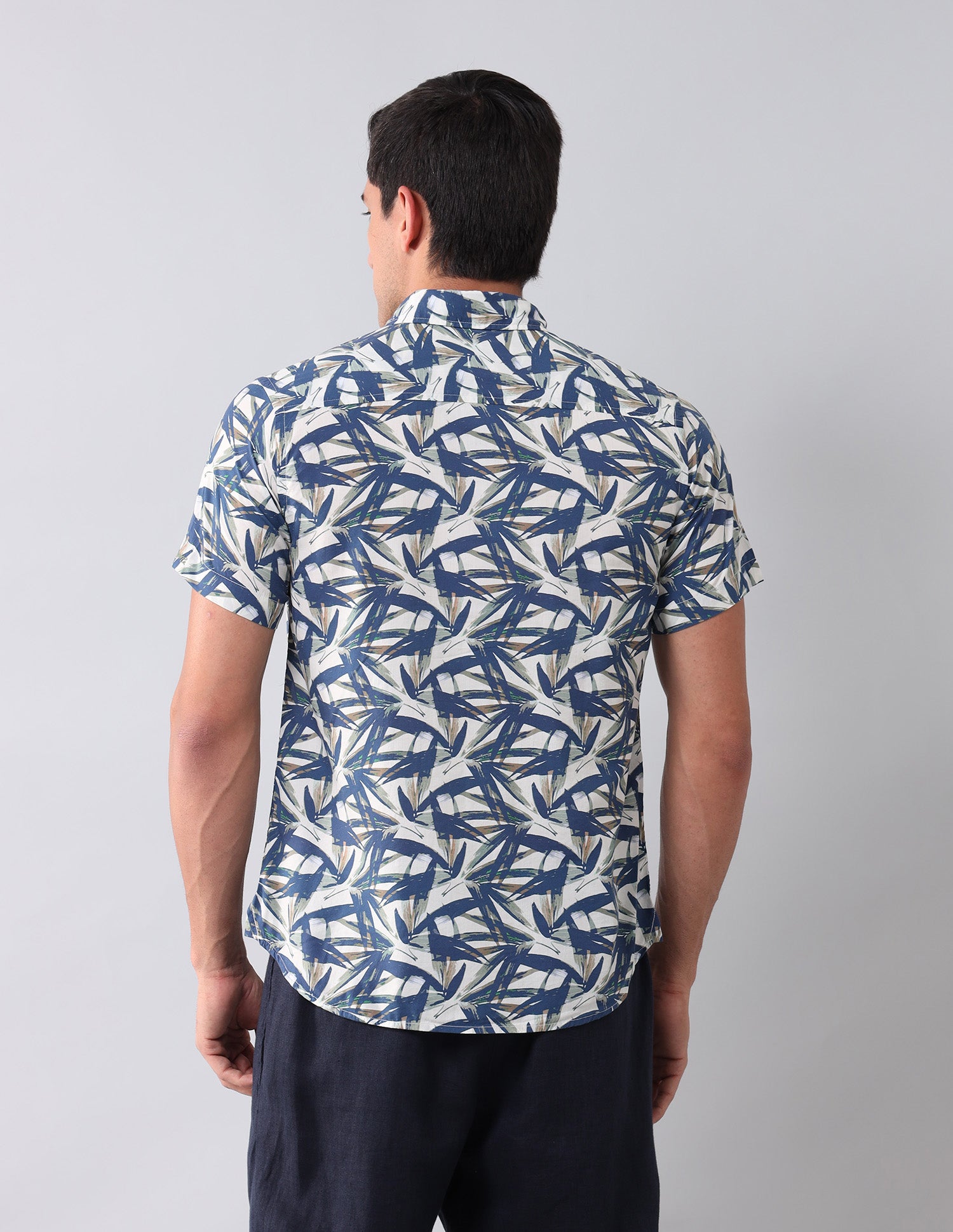 Regular Fit Abstract Shirt Ivory - U.S. Polo Assn. India | Large
