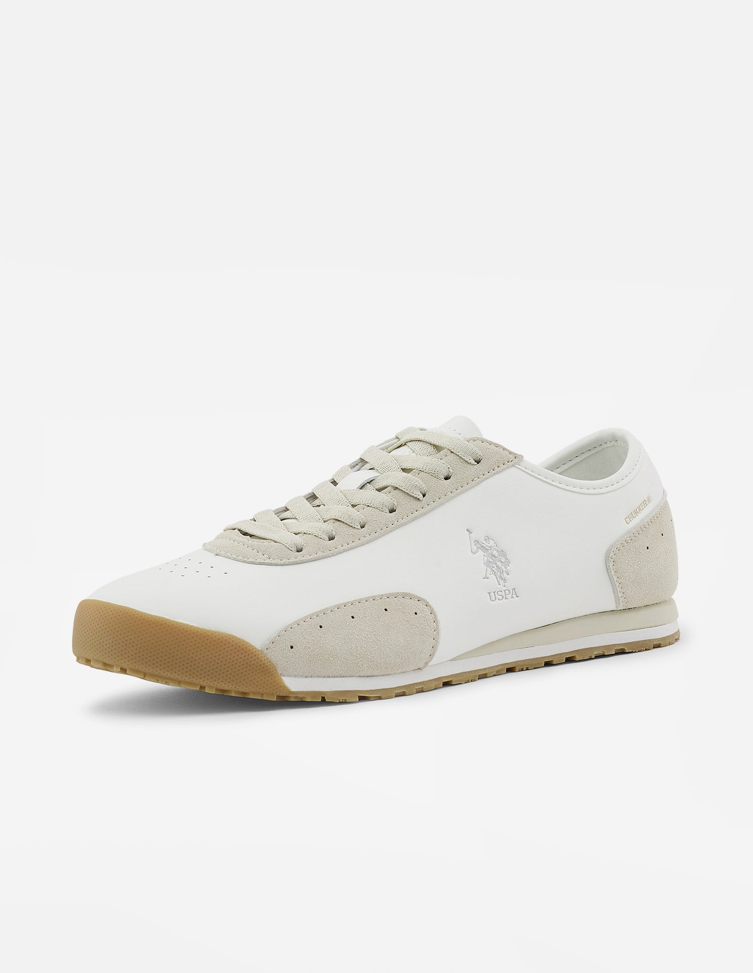 Round Toe Chukker 6 Suede Sneakers Off white - U.S. Polo Assn. India | Large