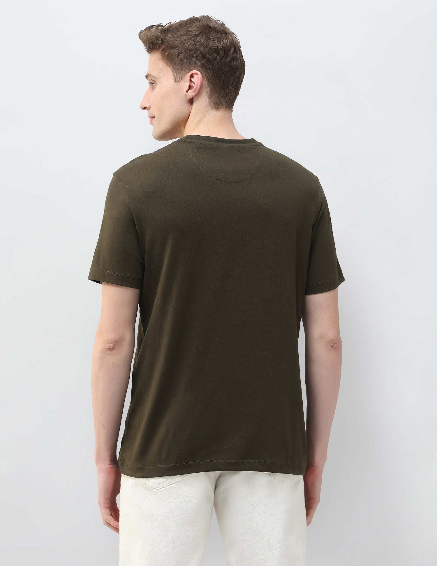 Graphic Brand Printed Summer House T-Shirt Dark Green - U.S. Polo Assn. India | Large