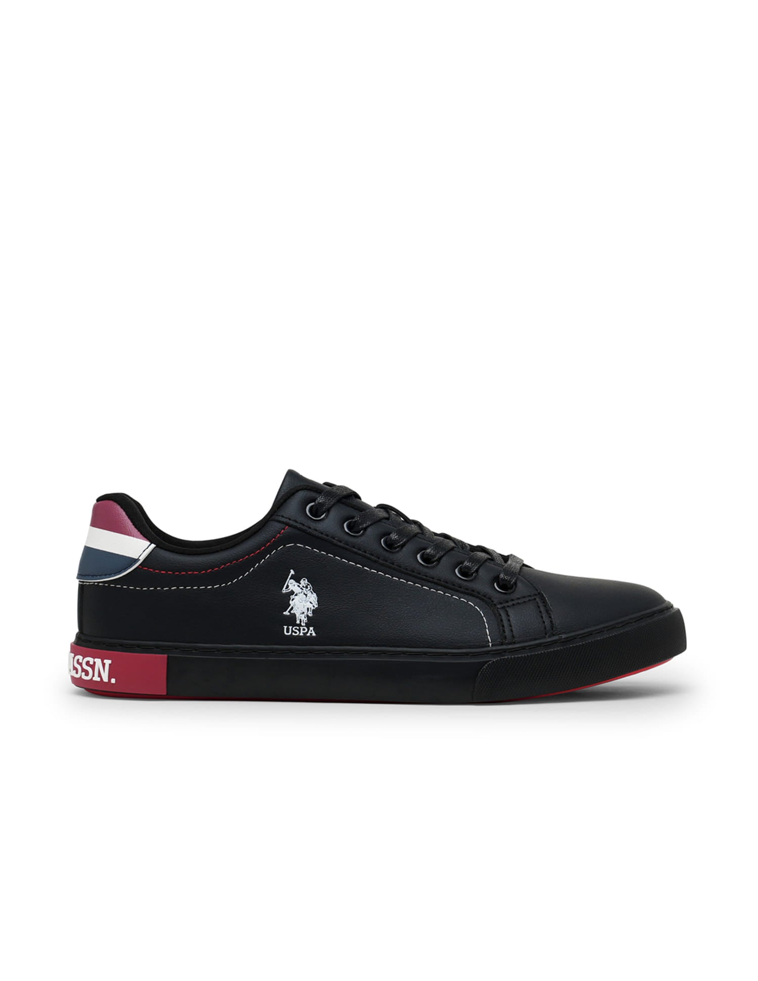 Men Solid Rojas 5.0 Sneakers Black - U.S. Polo Assn. India | Large