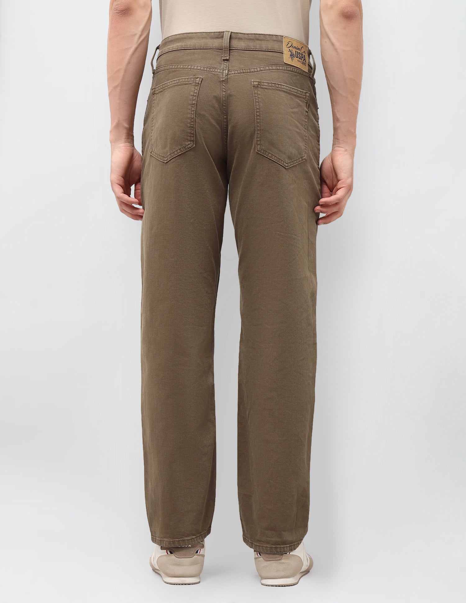 Shawn Relaxed Fit Brown Jeans Brown - U.S. Polo Assn. India | Large