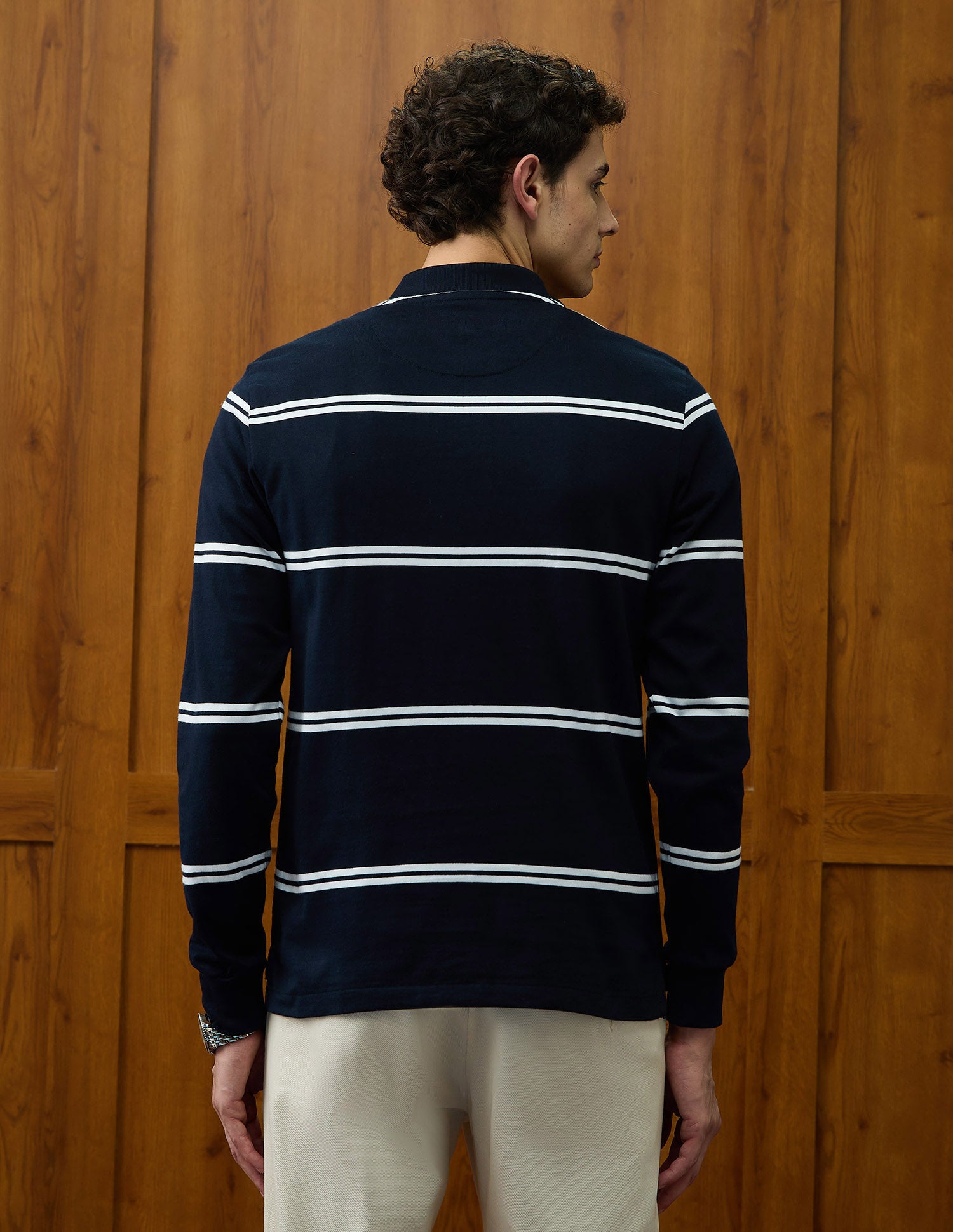 Horizontal Striped Varsity Theatre Polo Shirt Navy - U.S. POLO ASSN. | Large