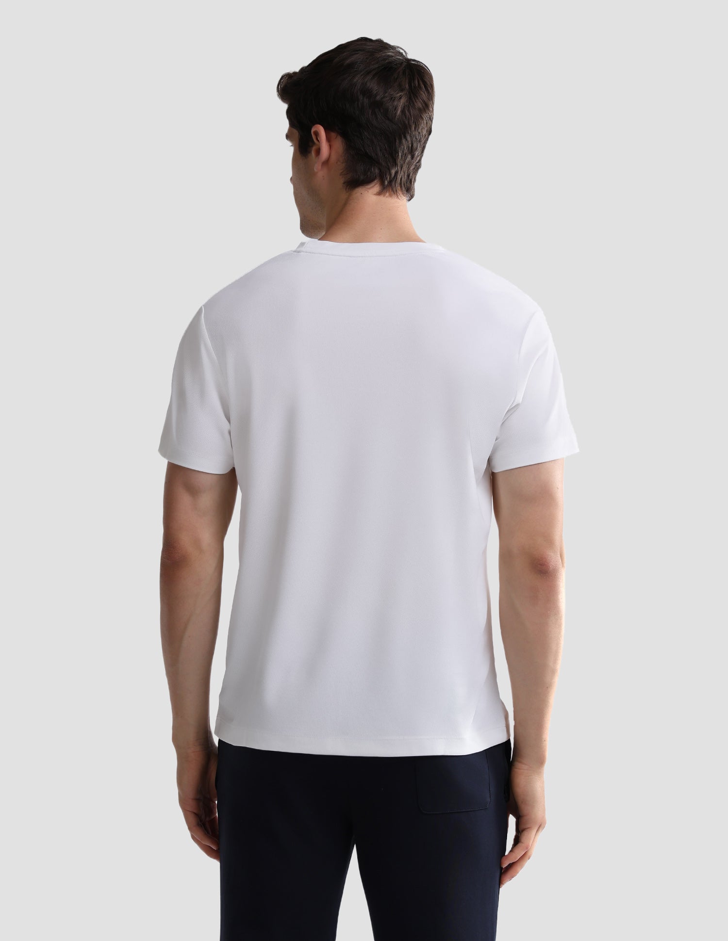Solid Slim Fit Active T-Shirt White - U.S. Polo Assn. India | Large