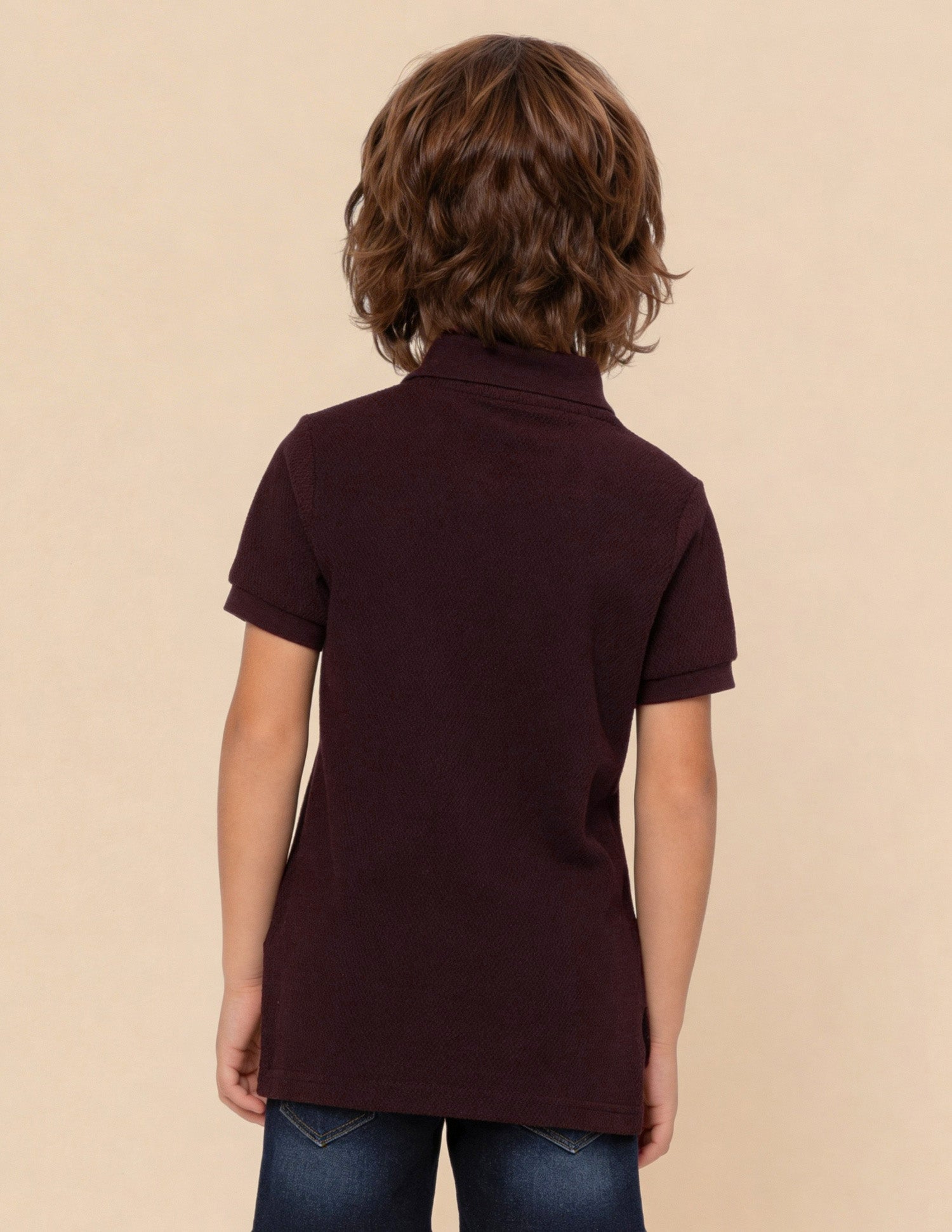Colour Blocked Regular Fit Polo Shirt Maroon - U.S. Polo Assn. India | Large