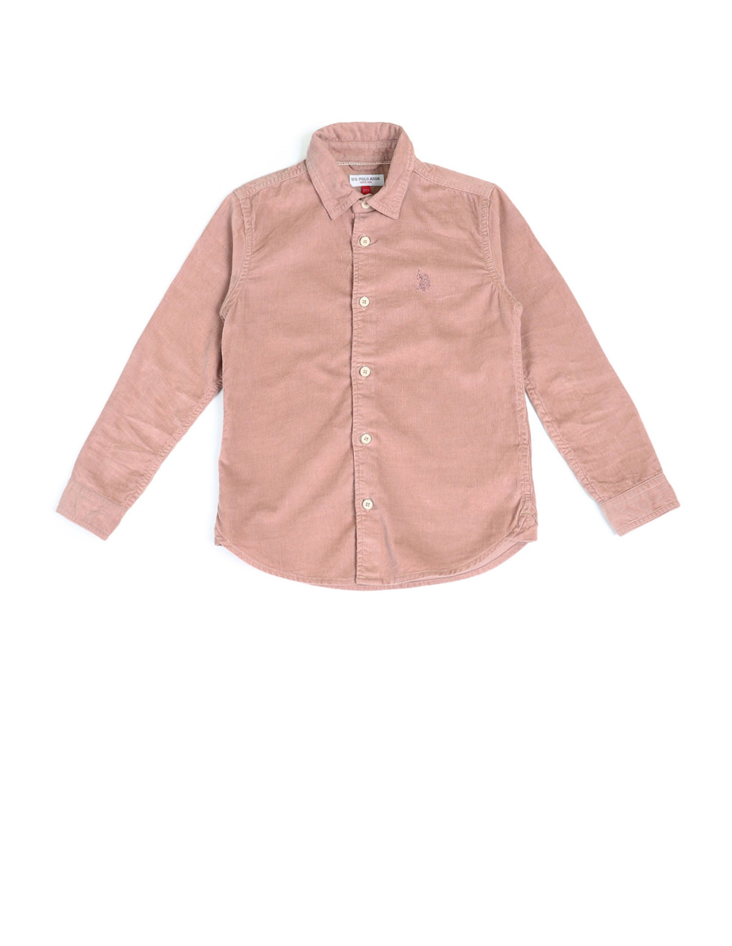 Regular Fit Corduroy Shirt Beige - U.S. Polo Assn. India | Large