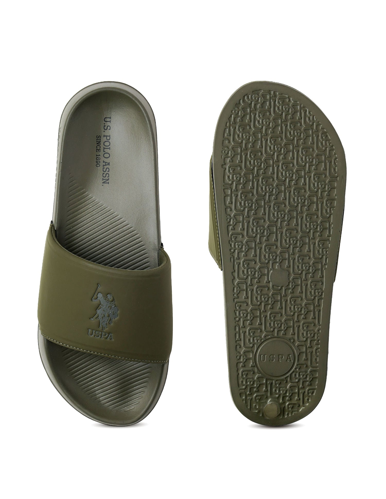 Men Specter 6.0 Open Toe Flat Sandals Dark Green - U.S. Polo Assn. India | Large