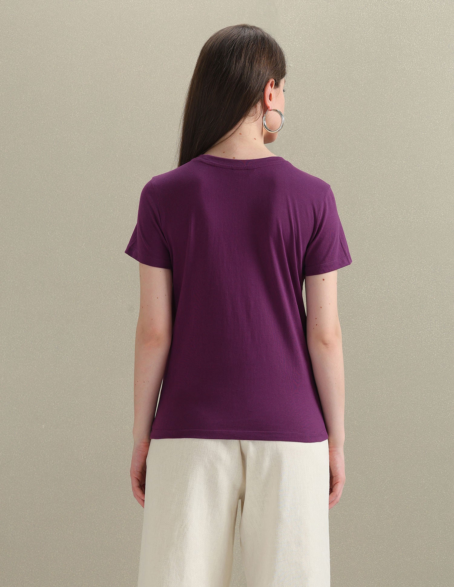 Pure Cotton Brand Print T-Shirt Purple - U.S. POLO ASSN. | Large