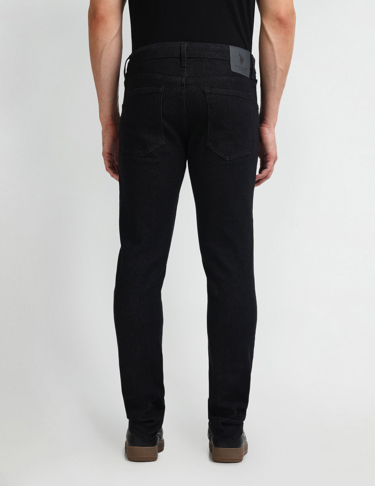 Brandon Slim Tapered Black Jeans Black - U.S. Polo Assn. India | Large