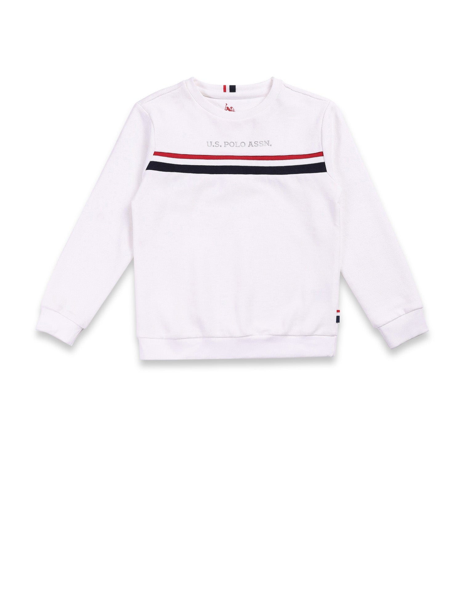 Regular fit Printed Sweatshirts White - U.S. Polo Assn. India | Large