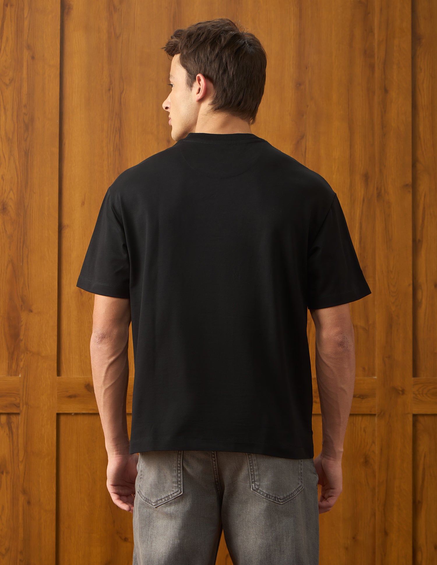 Solid Relaxed Fit T-Shirt Black - U.S. Polo Assn. India | Large