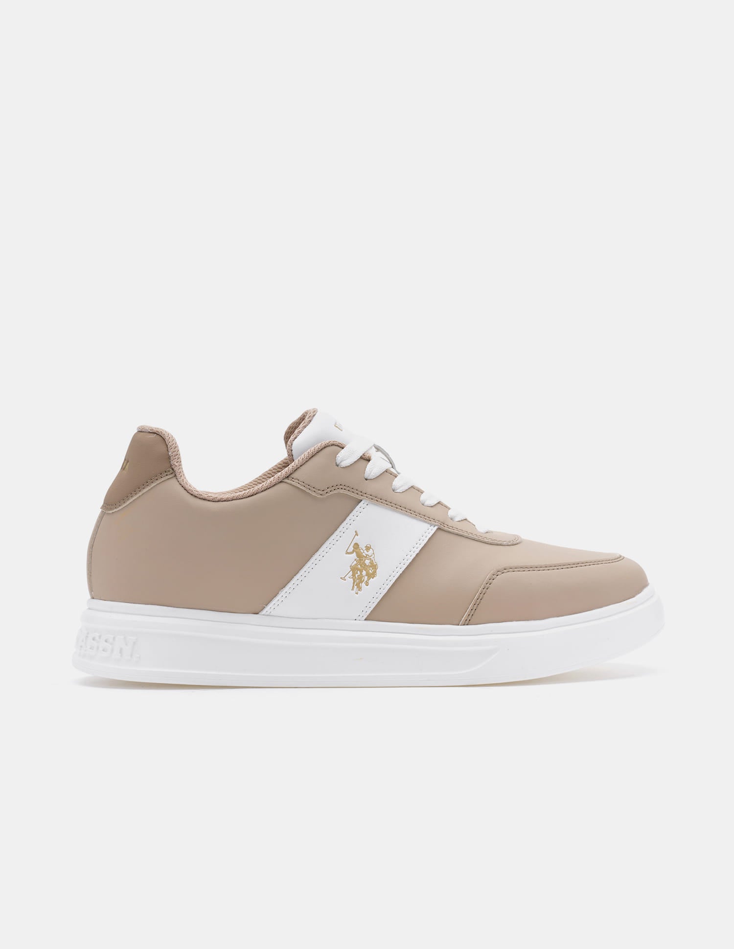 Men Torm Colour Blocked Sneakers Beige - U.S. Polo Assn. India | Large