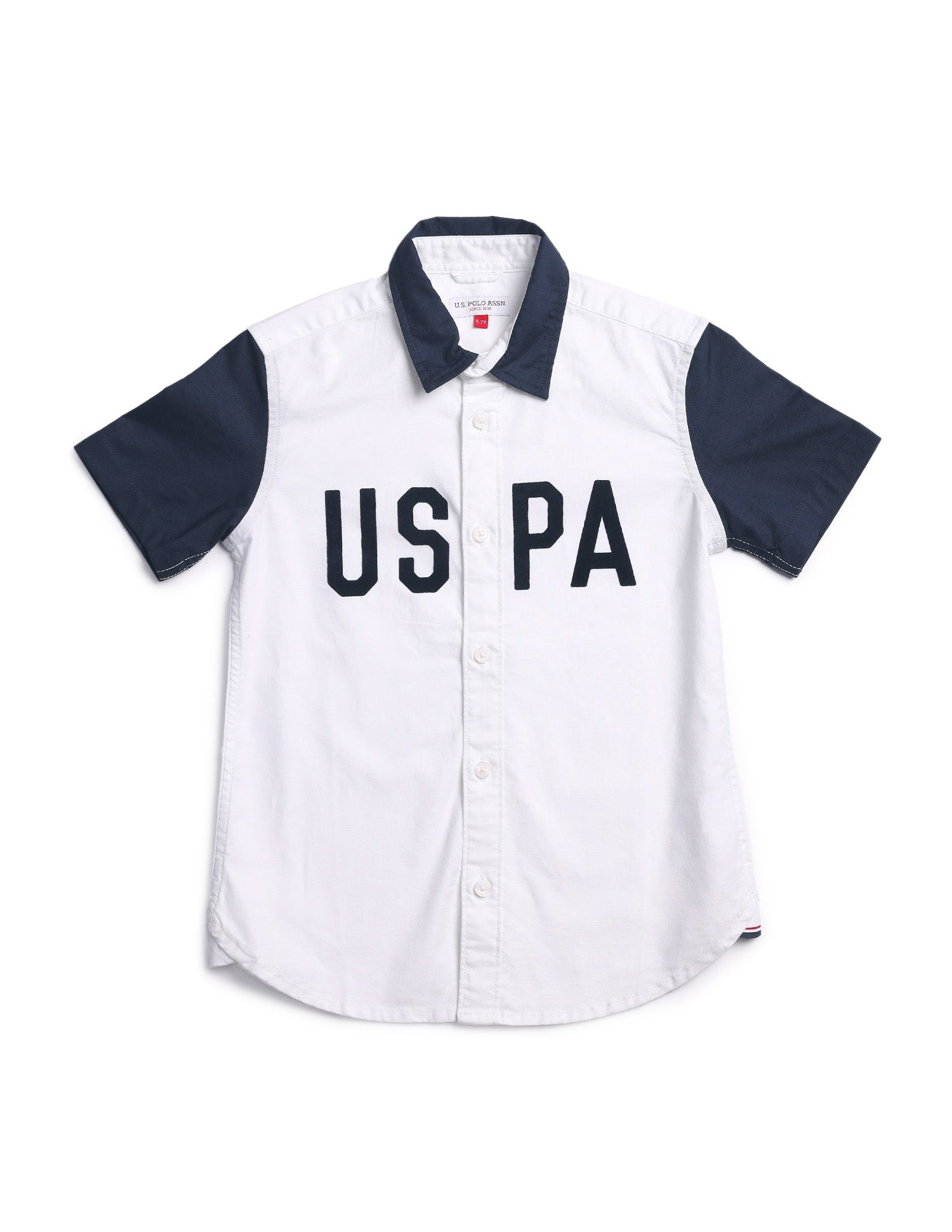 Boys Oxford Regular Fit Shirt White - U.S. POLO ASSN. | Large