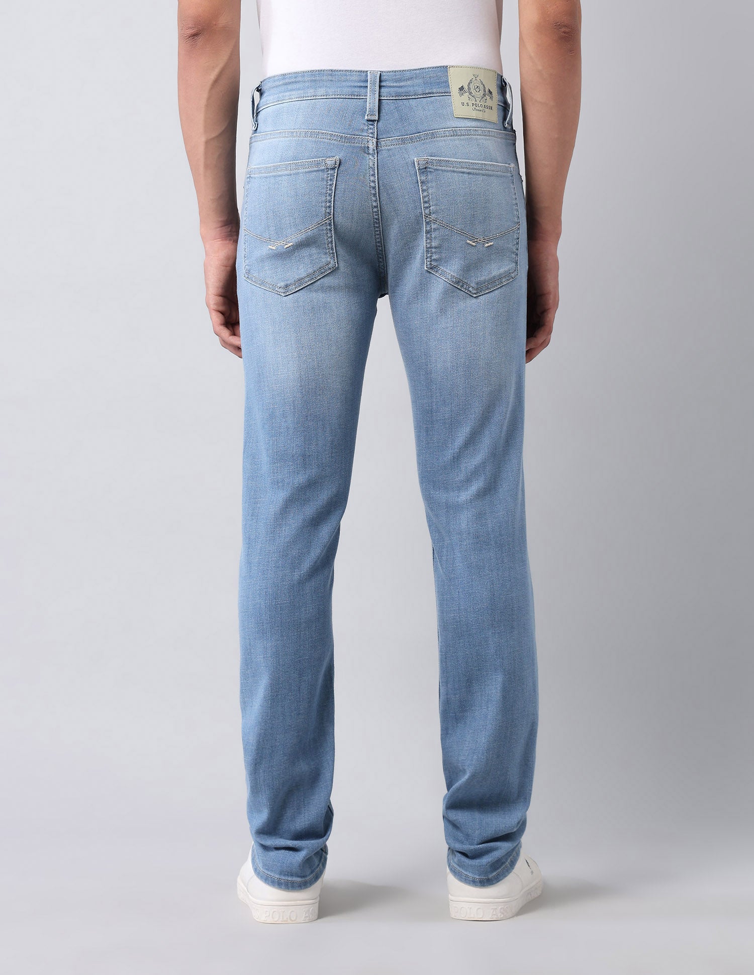 Regallo Skinny Fit Blue Jeans Light Blue - U.S. Polo Assn. India | Large