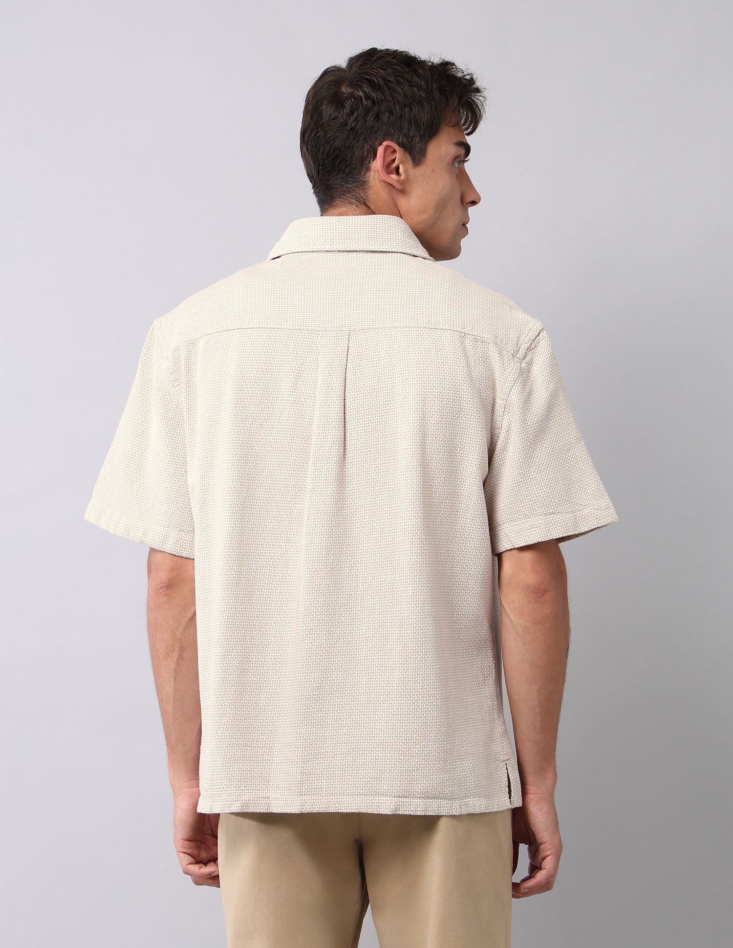 Boxy Fit Work And Wander Shirt Beige - U.S. Polo Assn. India | Large