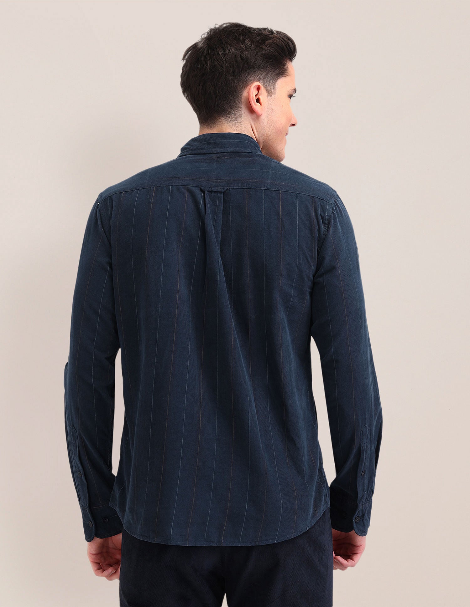 Tailored Fit Button Down Shirt Navy - U.S. Polo Assn. India | Large