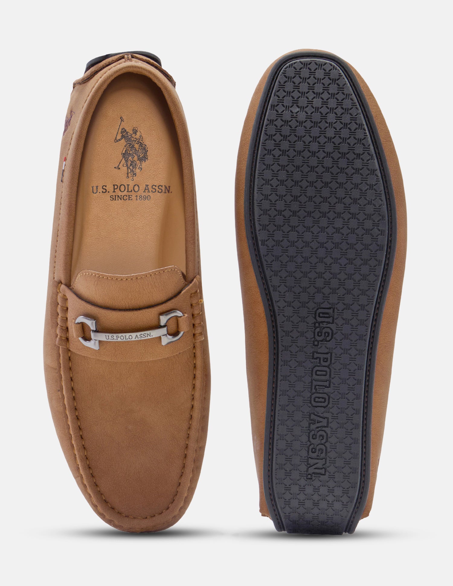 Aeris Slip-Ons Loafers Tan - U.S. Polo Assn. India | Large