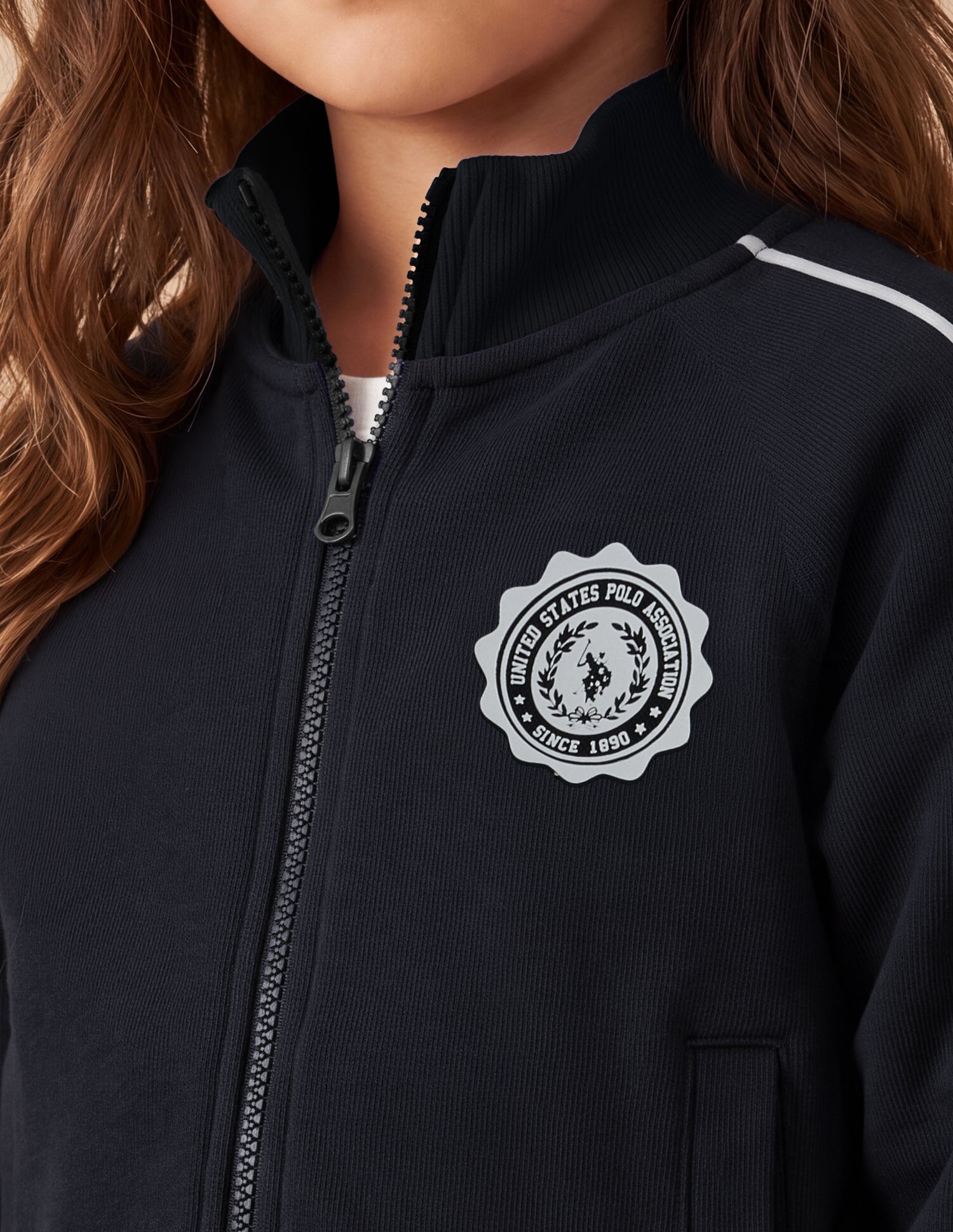 Relaxed Fit Solid Sweatshirt Navy - U.S. Polo Assn. India | Large