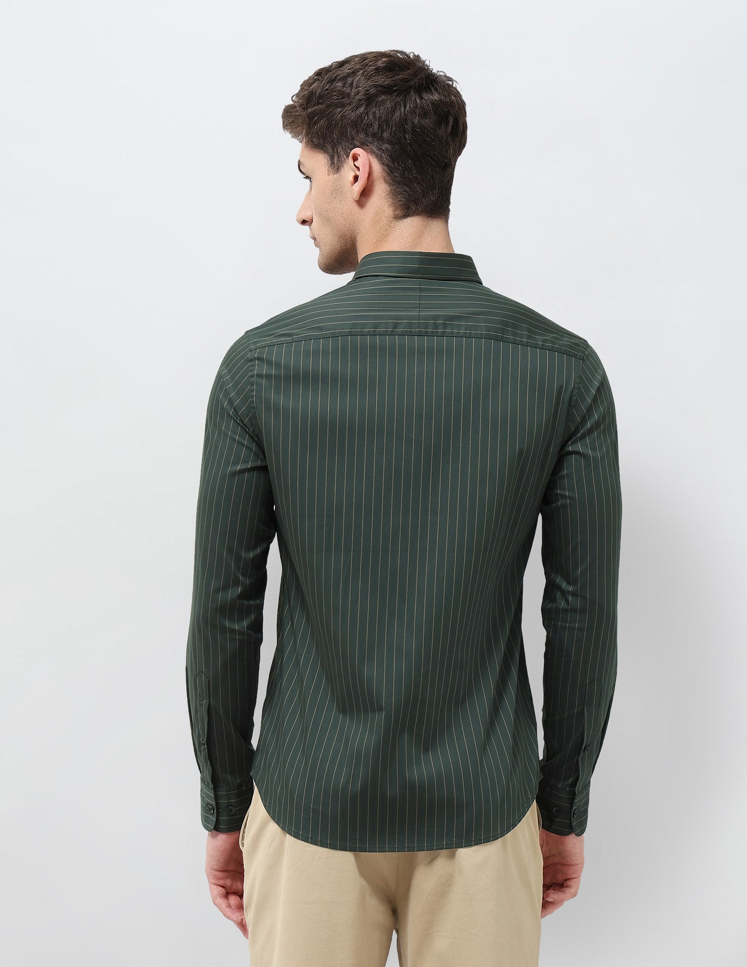 Twill Tailored Fit Shirt Olive - U.S. POLO ASSN. | Large