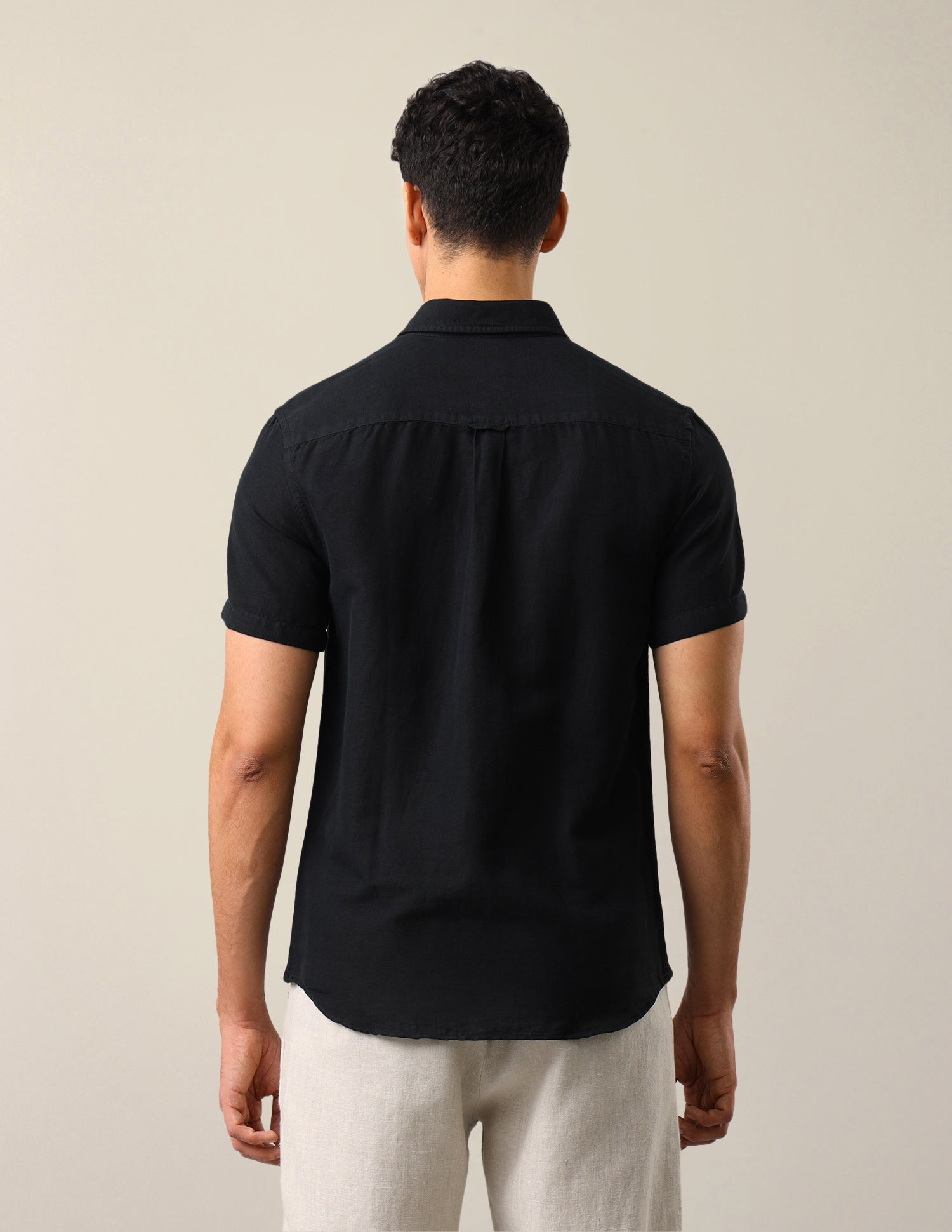 Solid Regular Fit Shirt Black - U.S. Polo Assn. India | Large