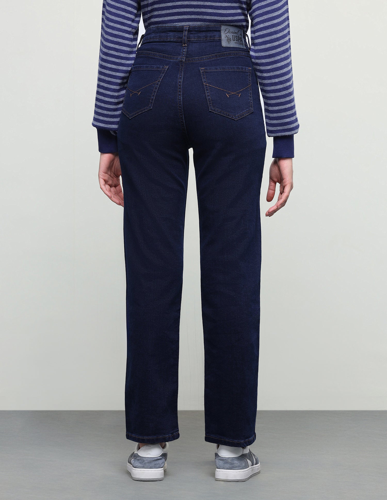 Straight Fit Blue Jeans Dark Blue - U.S. Polo Assn. India | Large