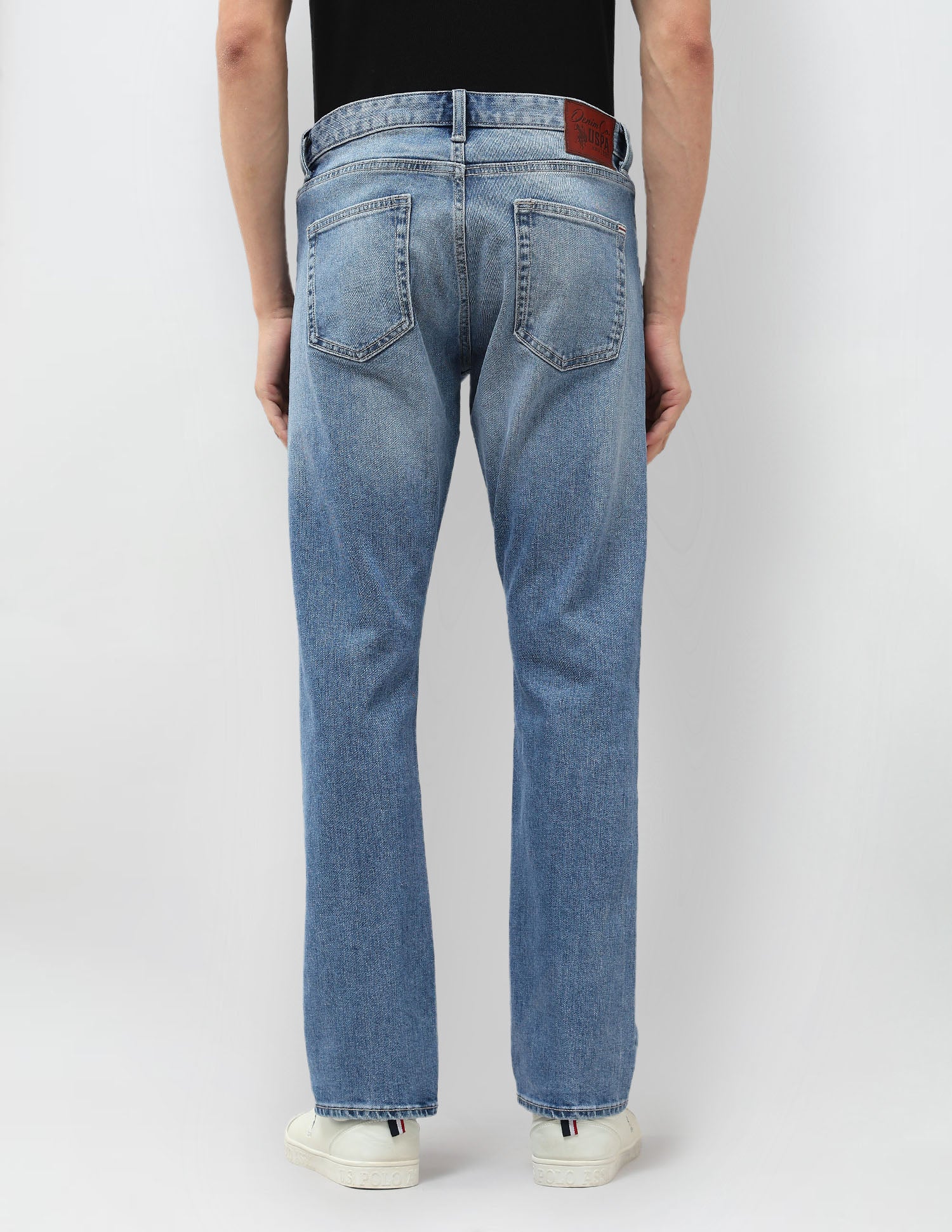 Harold Slim Straight Fit Blue Jeans Blue - U.S. POLO ASSN. | Large