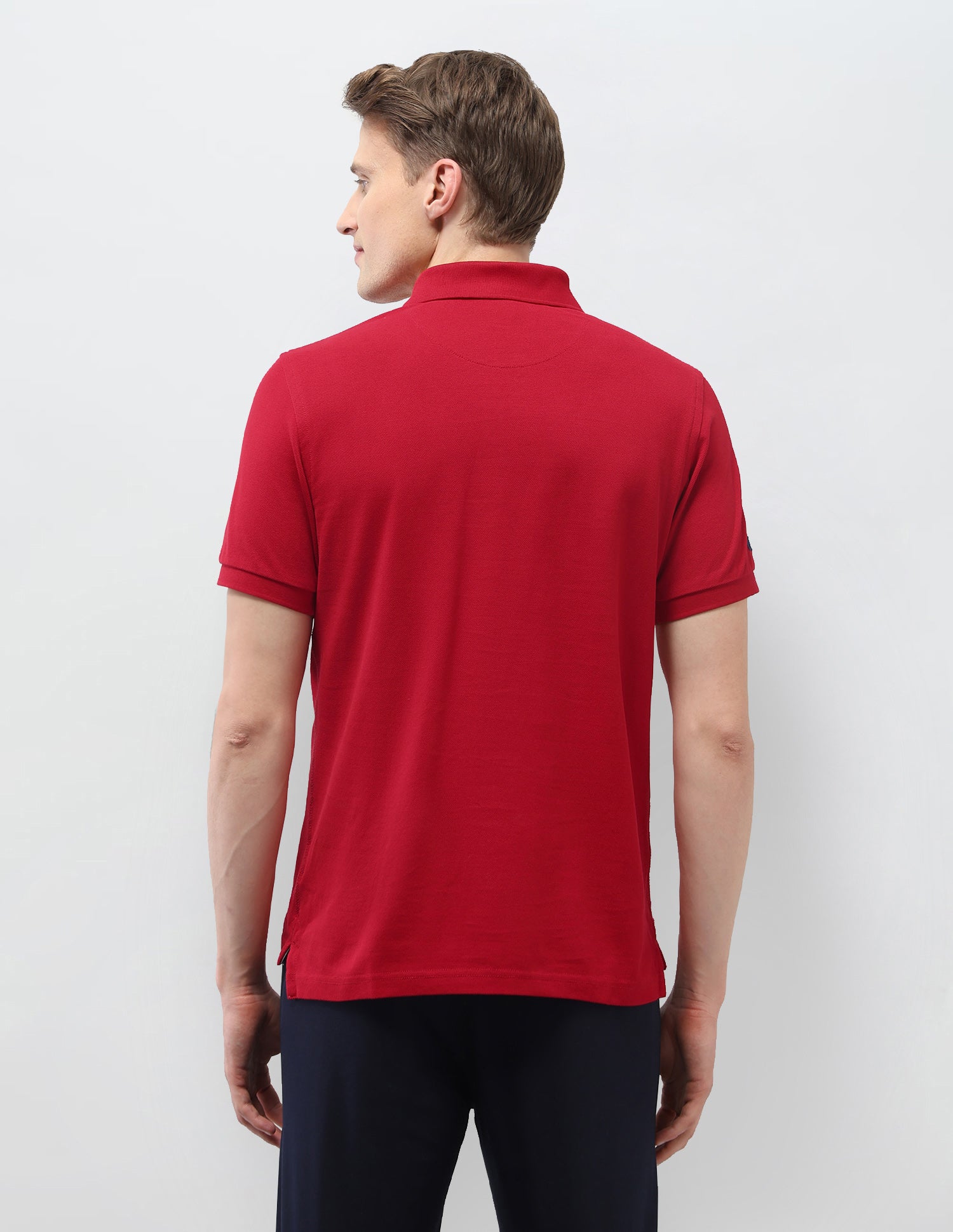 Solid Regular Fit Polo Shirt Red - U.S. Polo Assn. India | Large