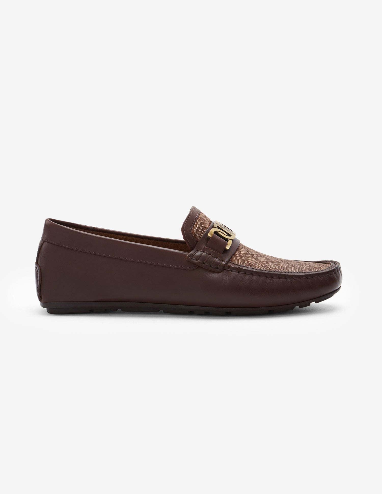 Textured Leather Alvo Loafers Brown - U.S. Polo Assn. India | Large