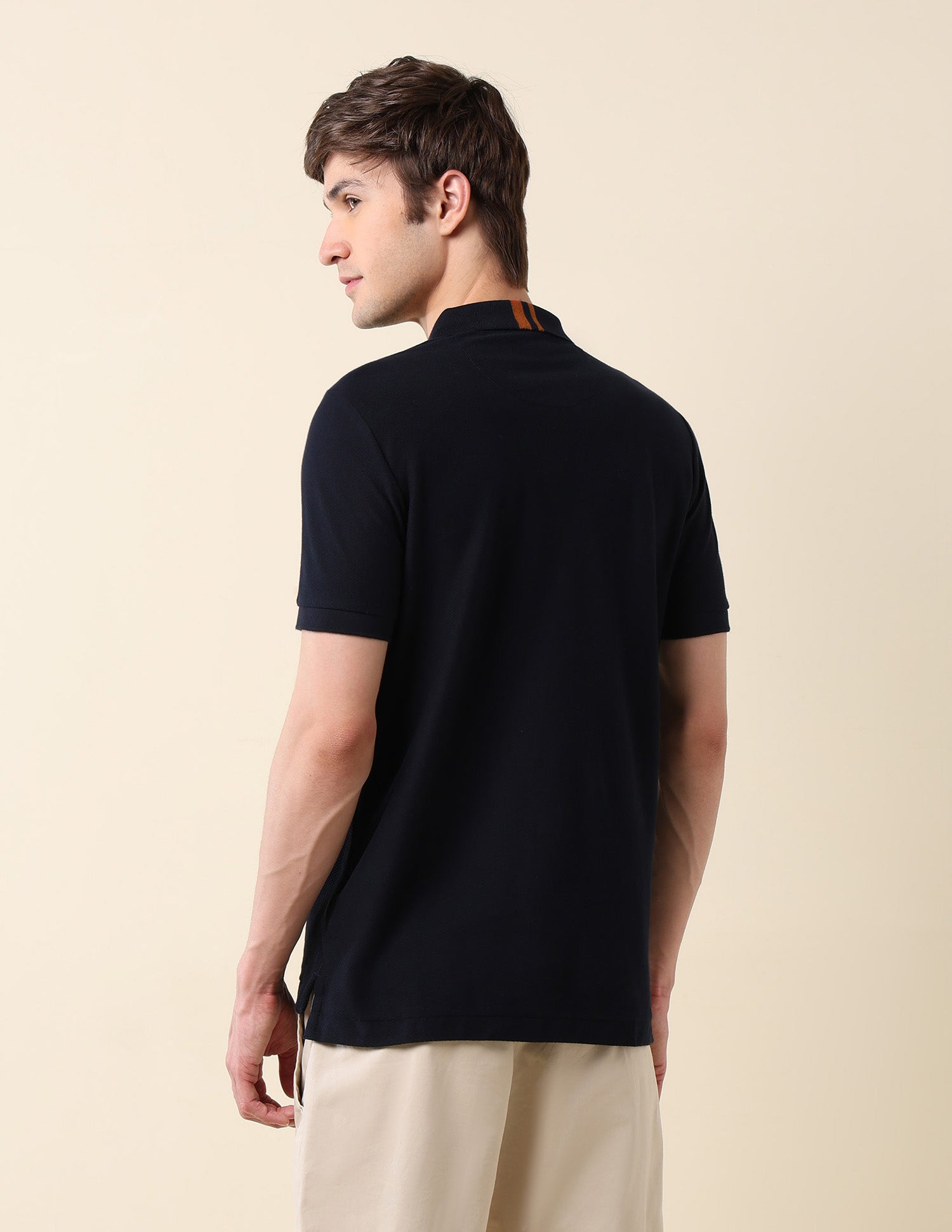 Textured Classic Polo Shirt Navy - U.S. Polo Assn. India | Large