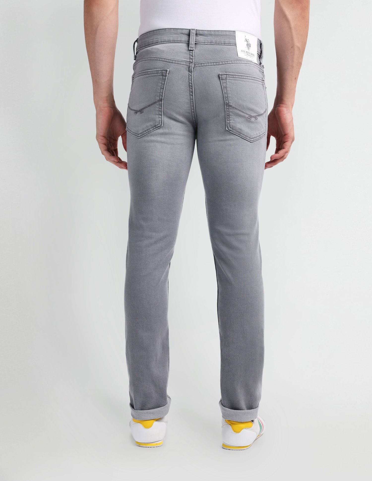 Regallo Skinny Fit Grey Jeans Grey - U.S. Polo Assn. India | Large