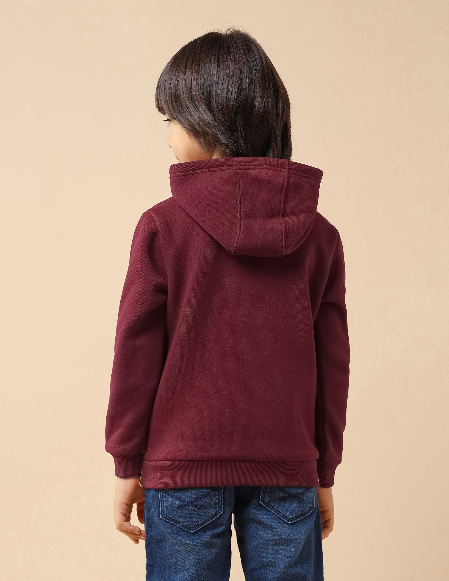 Boys Brand Appliqued Regular Fit Sweatshirt Maroon - U.S. POLO ASSN. | Large