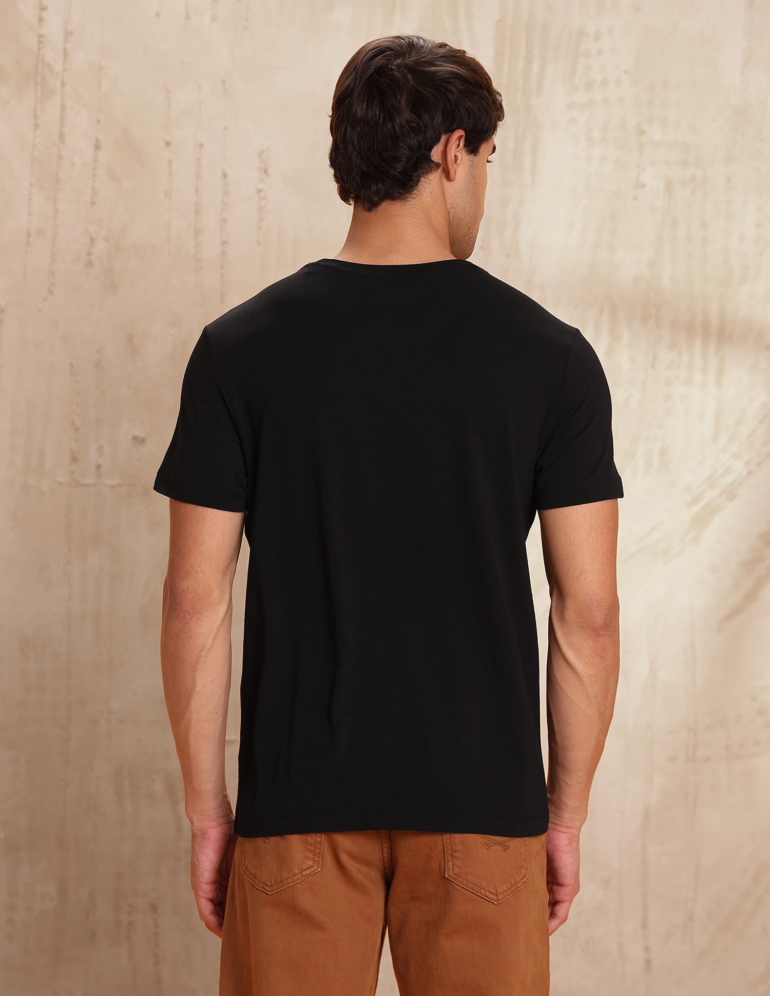 Brand Embossed Regular Fit T-Shirt Black - U.S. POLO ASSN. | Large