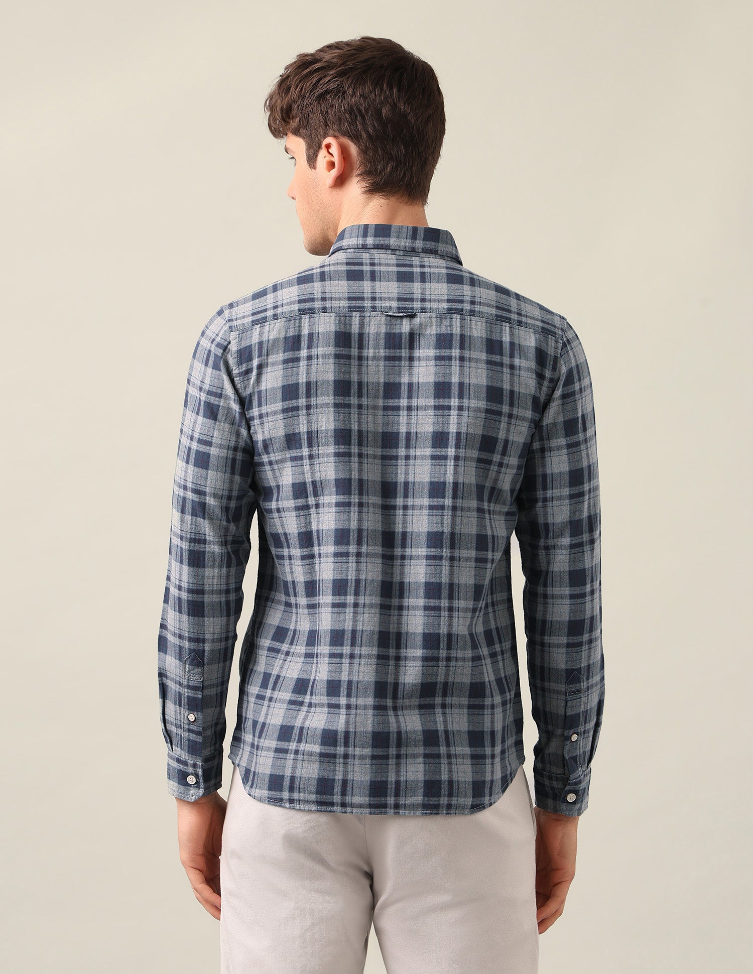 Tartan Checked Twill Shirt Teal - U.S. Polo Assn. India | Large