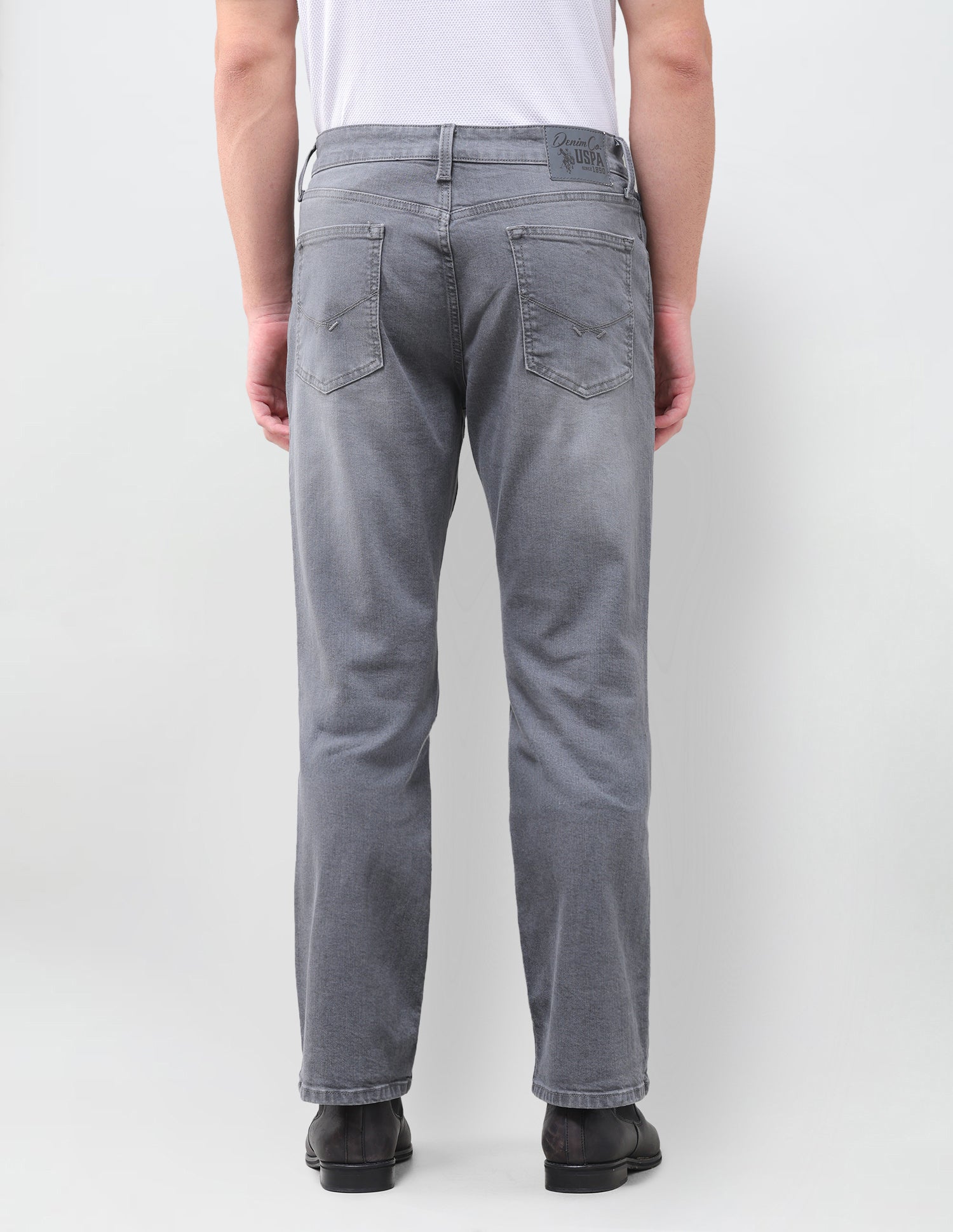 Connor Bootcut Fit Grey Jeans Grey - U.S. Polo Assn. India | Large