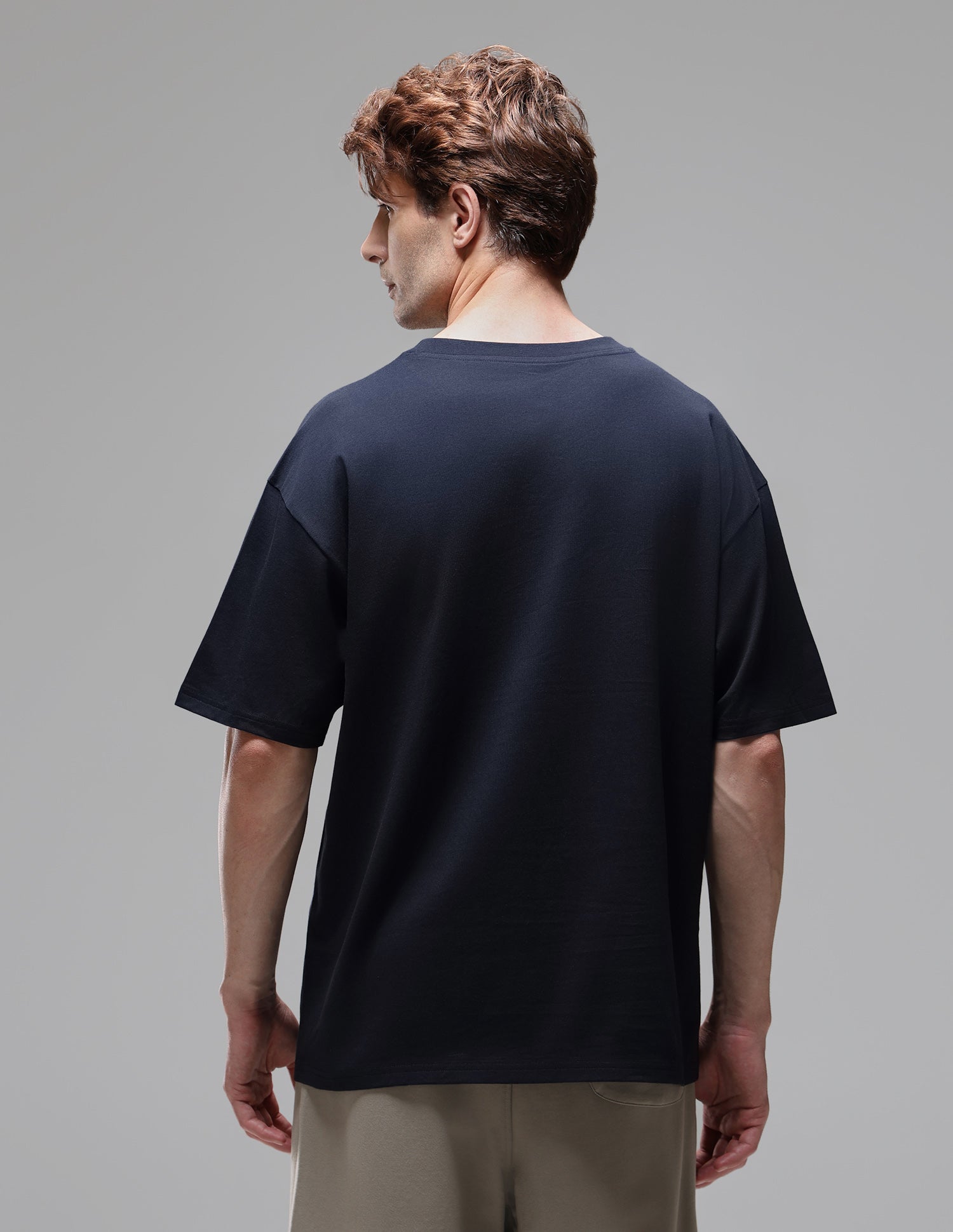 Regular Fit Shape Retention OEE16 Lounge T-Shirt Navy - U.S. Polo Assn. India | Large