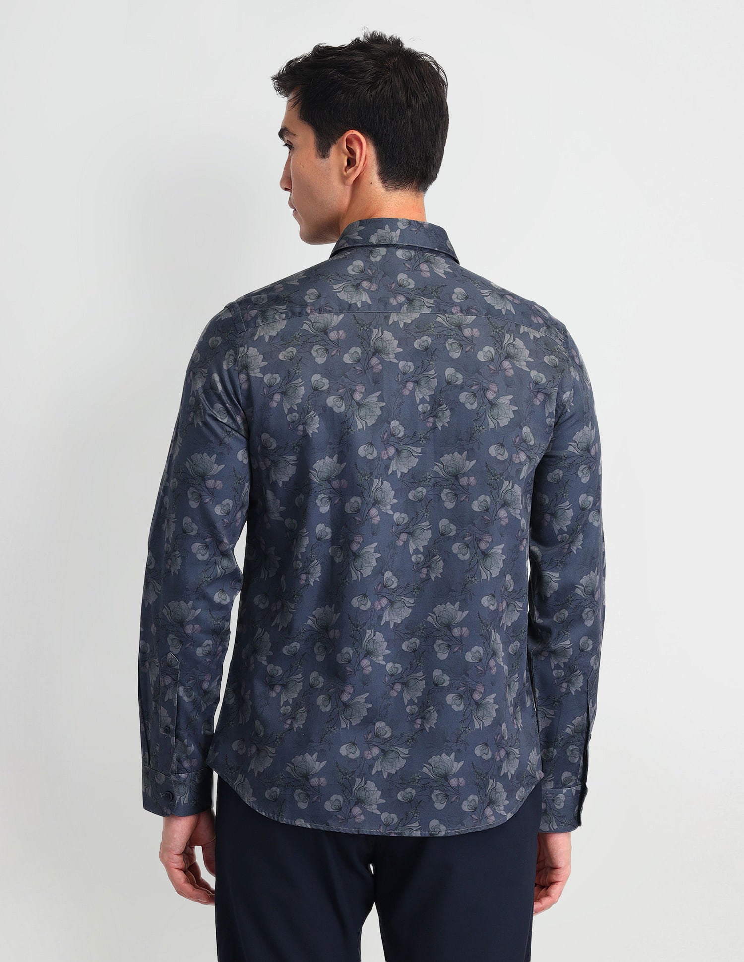 Slim Fit Poplin Shirt Navy - U.S. POLO ASSN. | Large