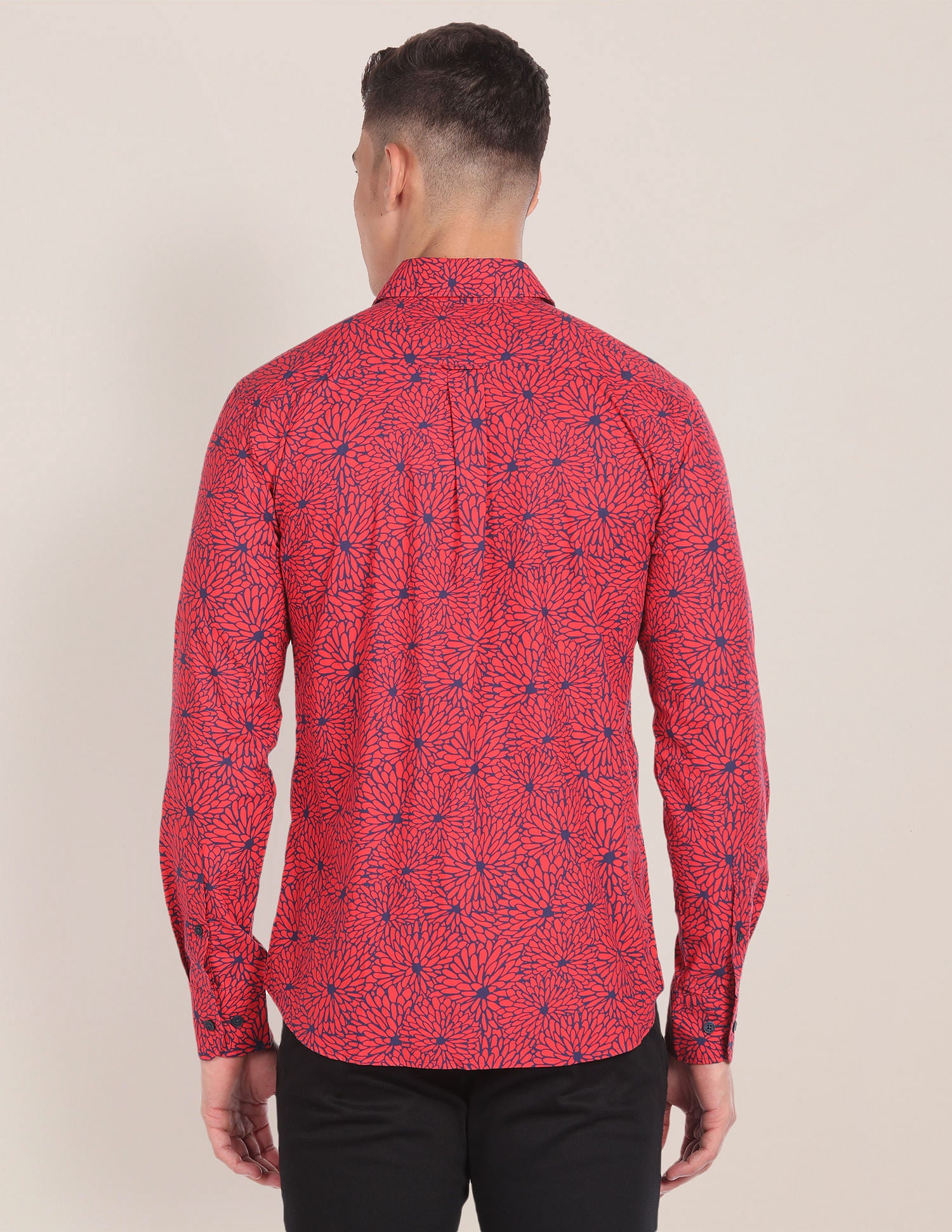 Graphic Print Cotton Shirt Red - U.S. POLO ASSN. | Large