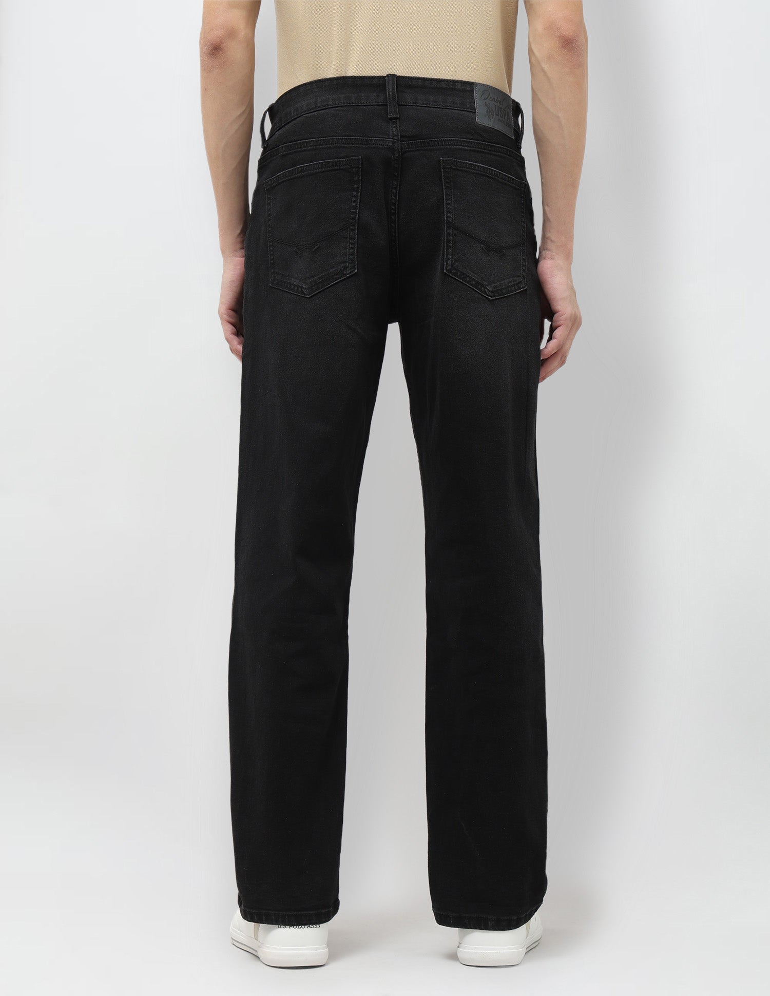 Shawn Relaxed Fit Black Jeans Black - U.S. Polo Assn. India | Large