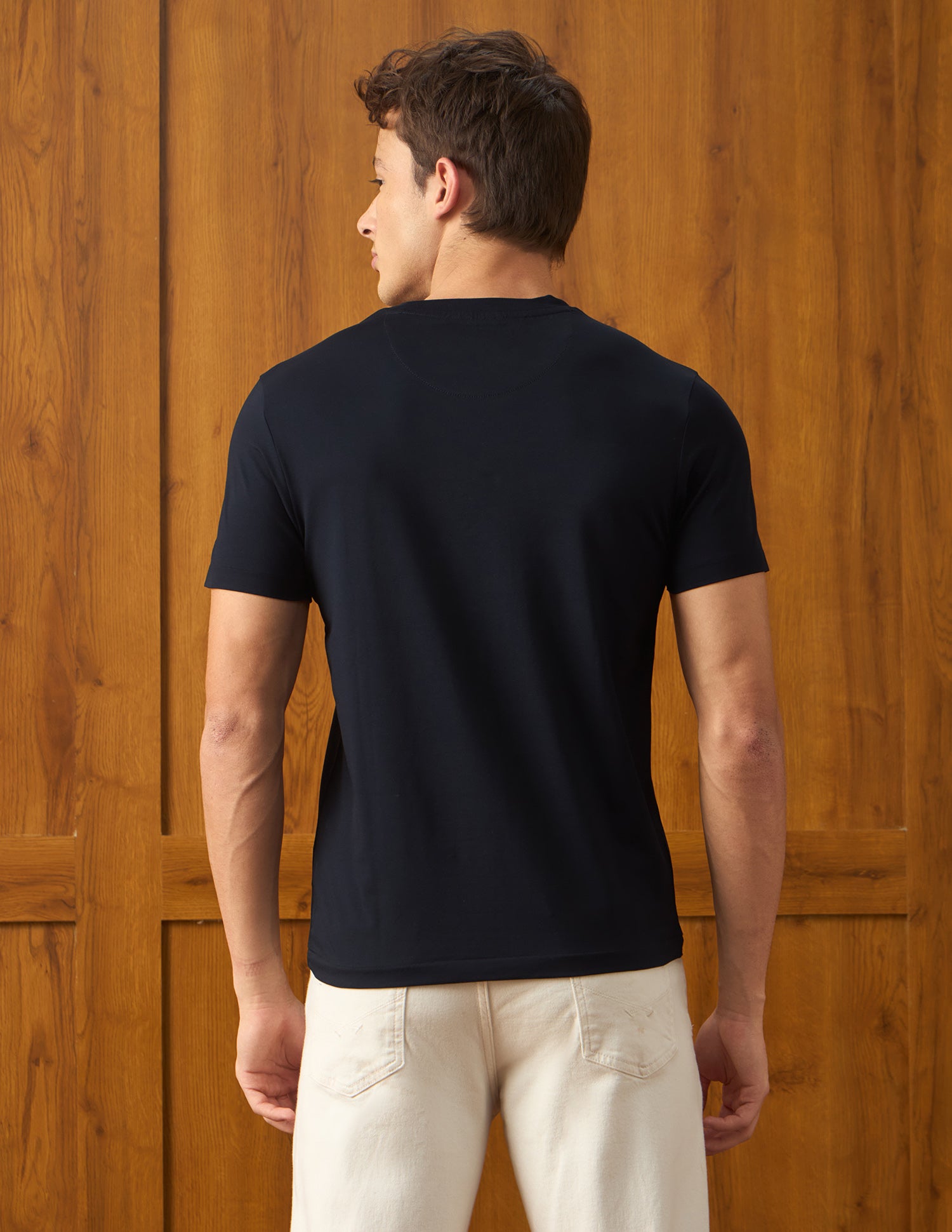 Brand Printed Slim Fit T-Shirt Navy - U.S. Polo Assn. India | Large