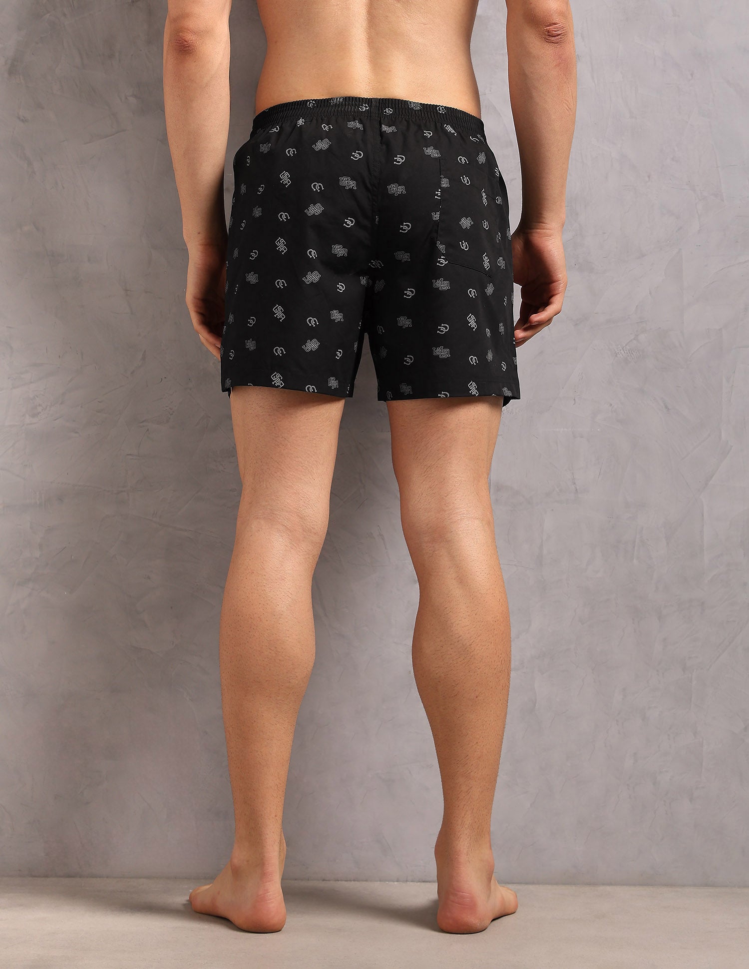 Cotton Printed OEX12 Boxers - Pack Of 1 Black - U.S. POLO ASSN. | Large