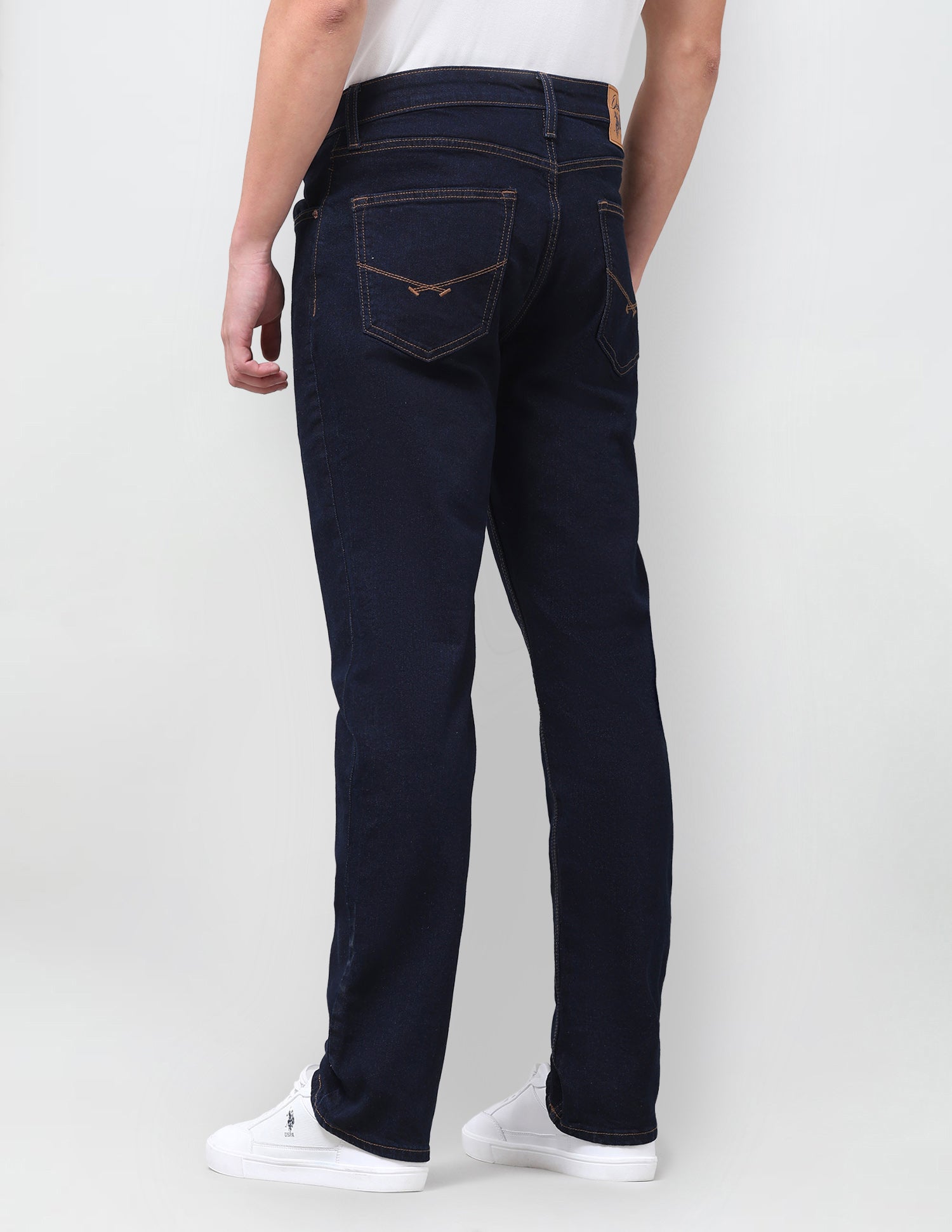 Harold Slim Straight Fit Blue Jeans Dark Indigo - U.S. Polo Assn. India | Large