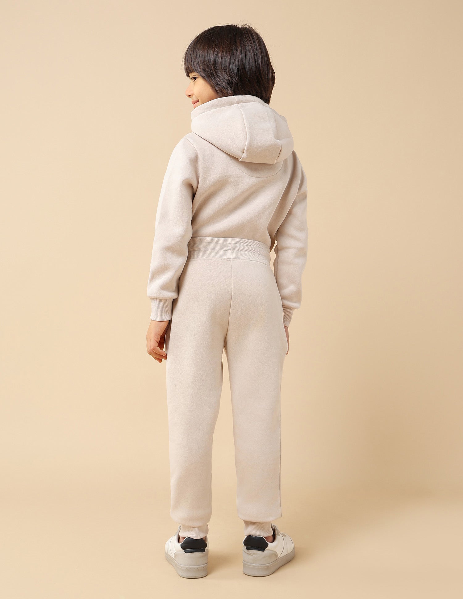 Boys Graphic Brand Printed Regular Fit Joggers Light Brown - U.S. POLO ASSN. | Large