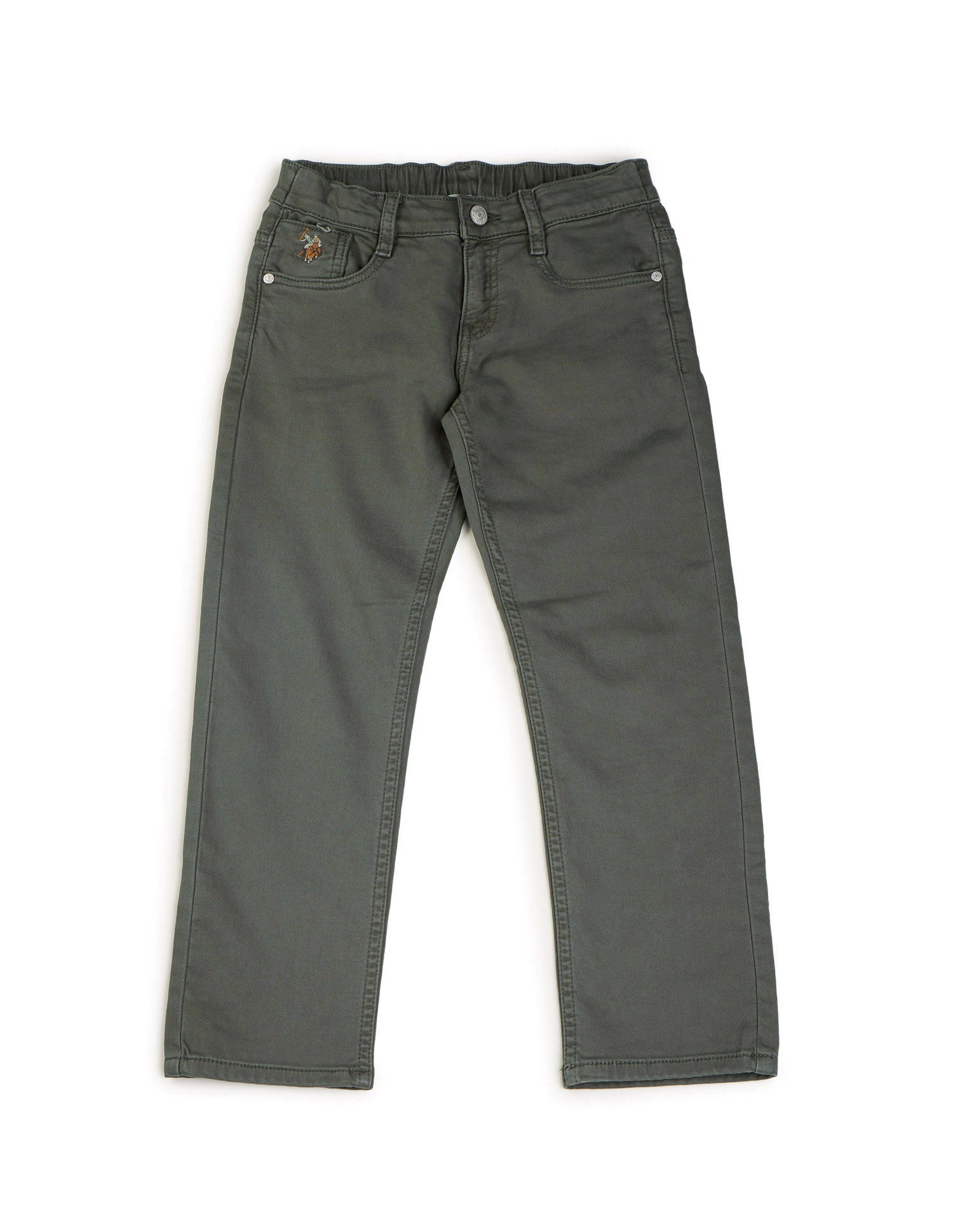 Boys Relaxed Fit Mid Rise Jeans Green - U.S. POLO ASSN. | Large