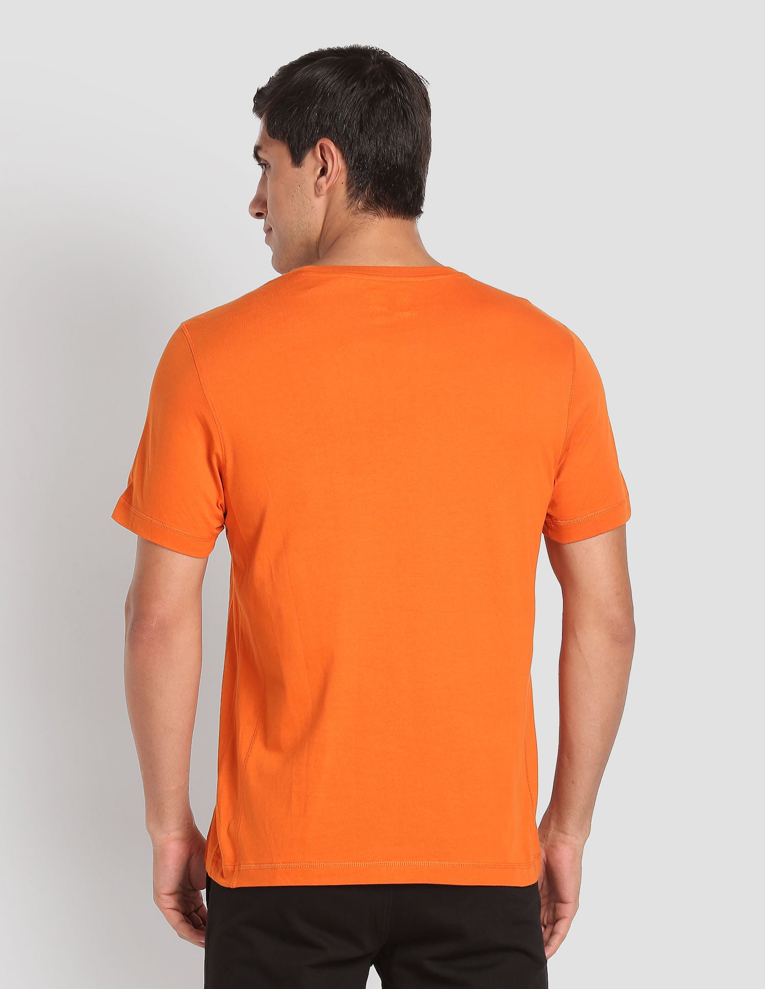 Crew Neck Tri Blend I682 Lounge T-Shirt - Pack Of 1 Orange - U.S. POLO ASSN. | Large