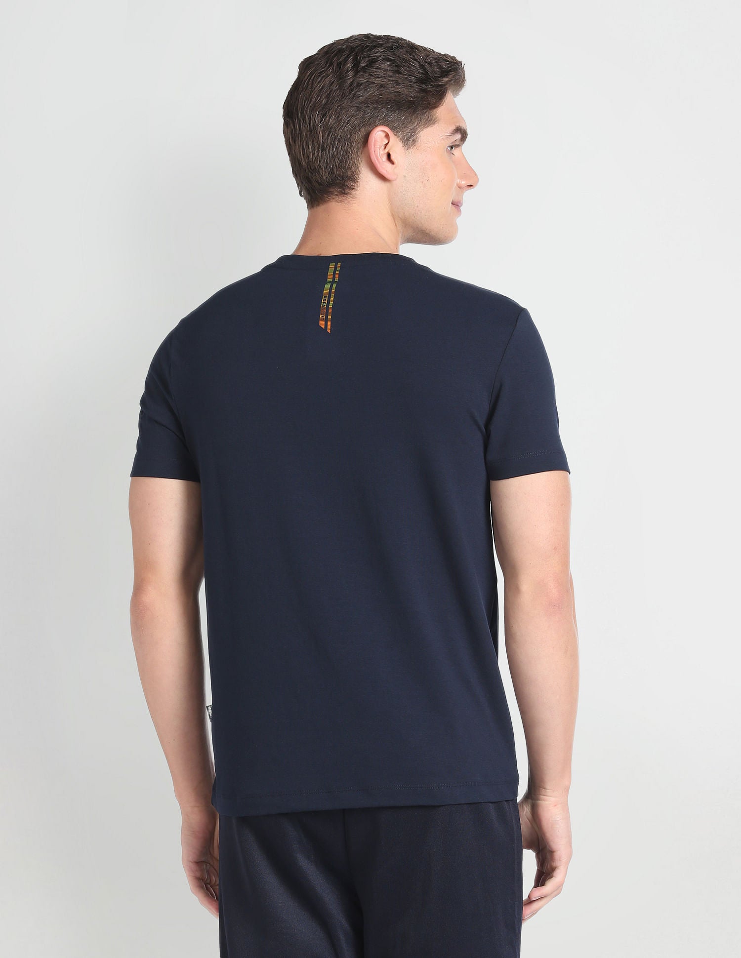 Slim Fit Brand Print T-Shirt Navy - U.S. Polo Assn. India | Large