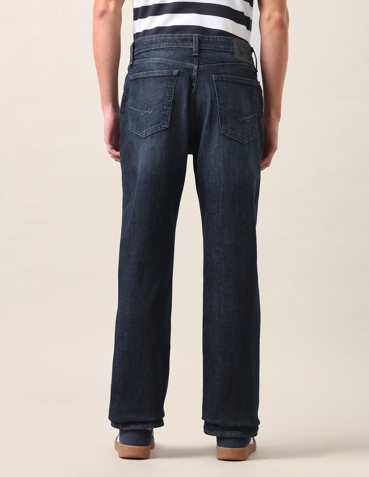 Connor Bootcut Fit Blue Jeans Dark Blue - U.S. Polo Assn. India | Large