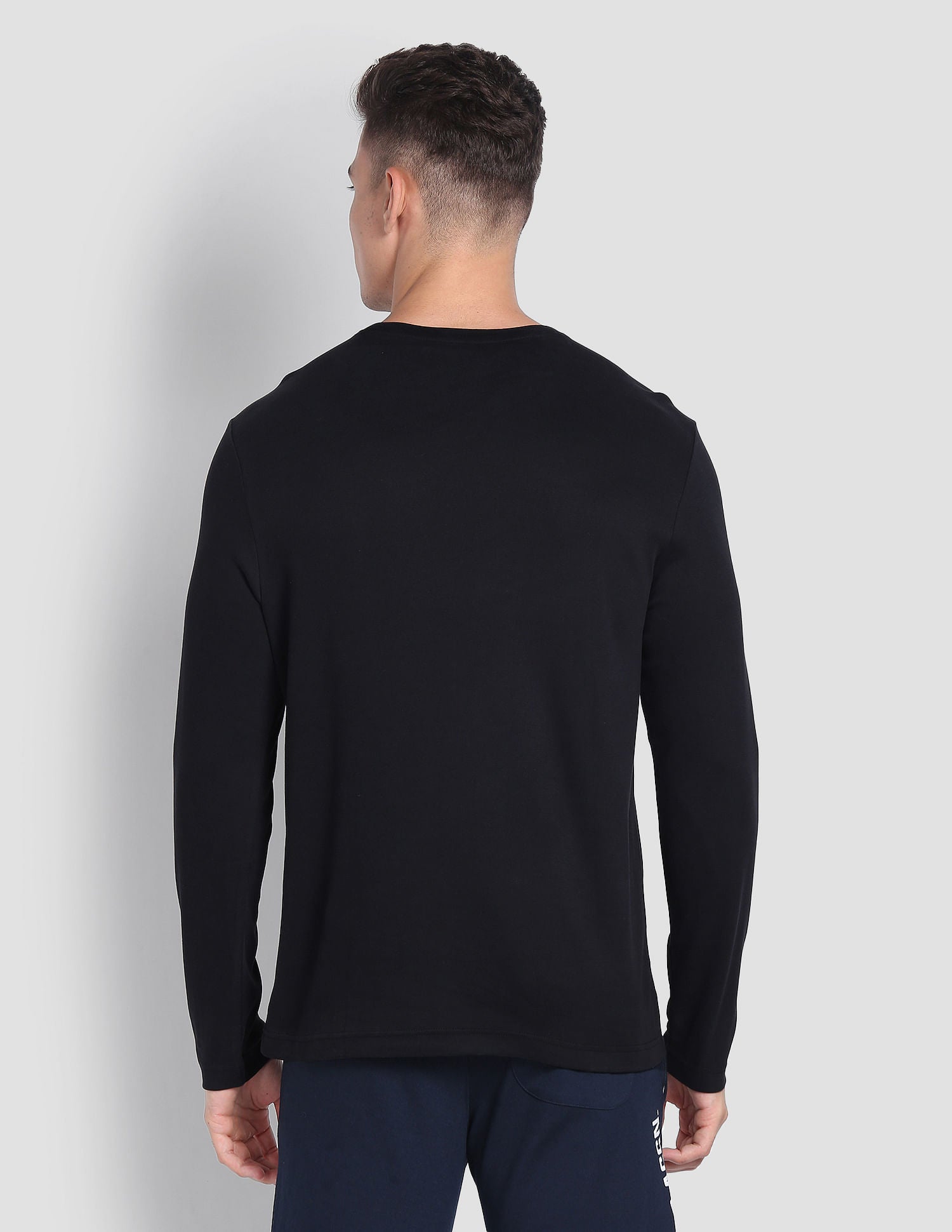 Long Sleeve LE006 Lounge T-Shirt - Pack Of 1 Black - U.S. POLO ASSN. | Large