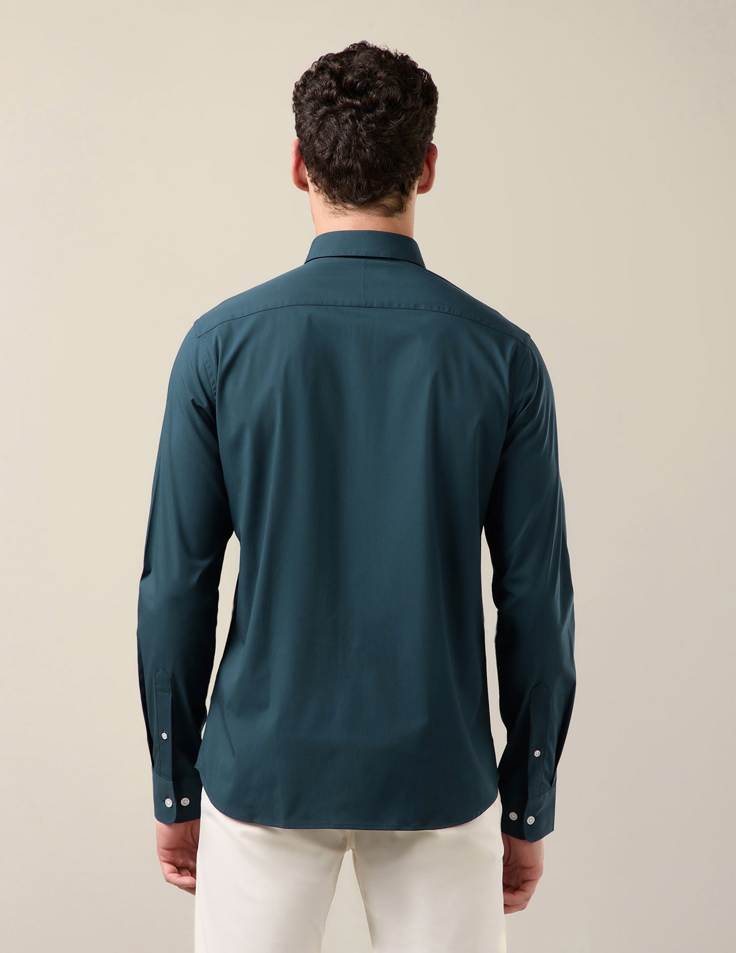 Solid Tailored Fit Shirt Teal - U.S. Polo Assn. India | Large