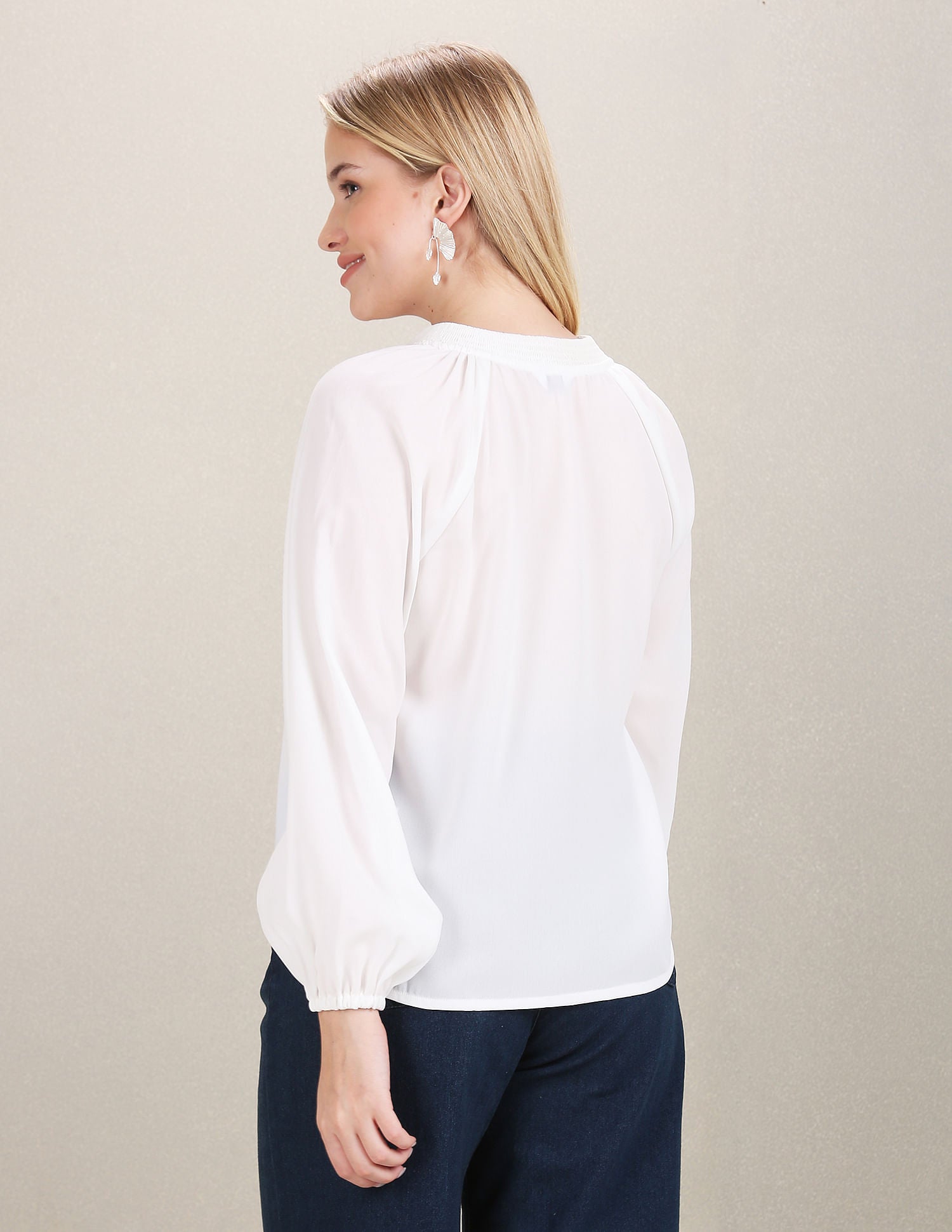 Solid Polyester Shirt White - U.S. POLO ASSN. | Large