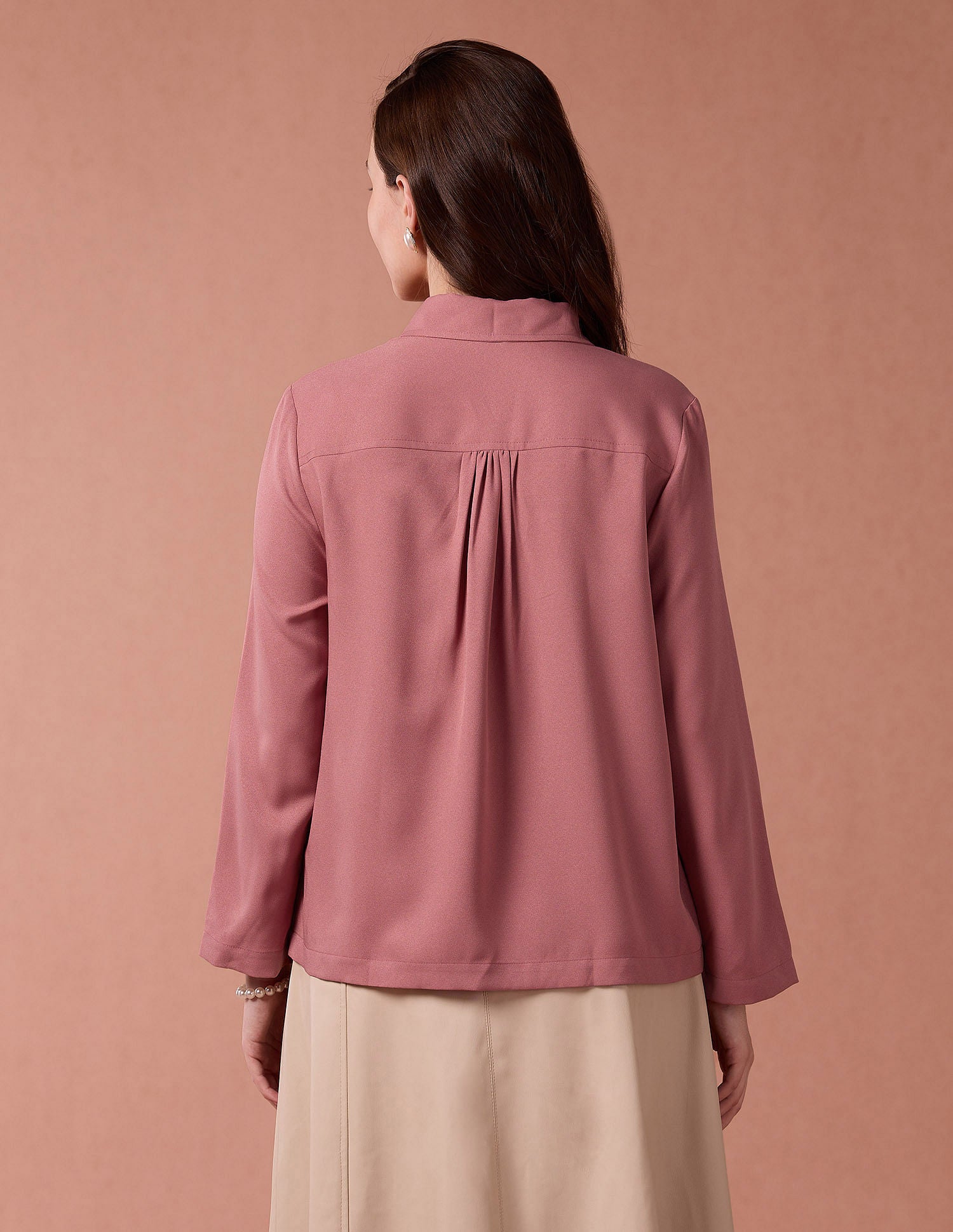 Scallop Lace Solid Top Pink - U.S. POLO ASSN. | Large